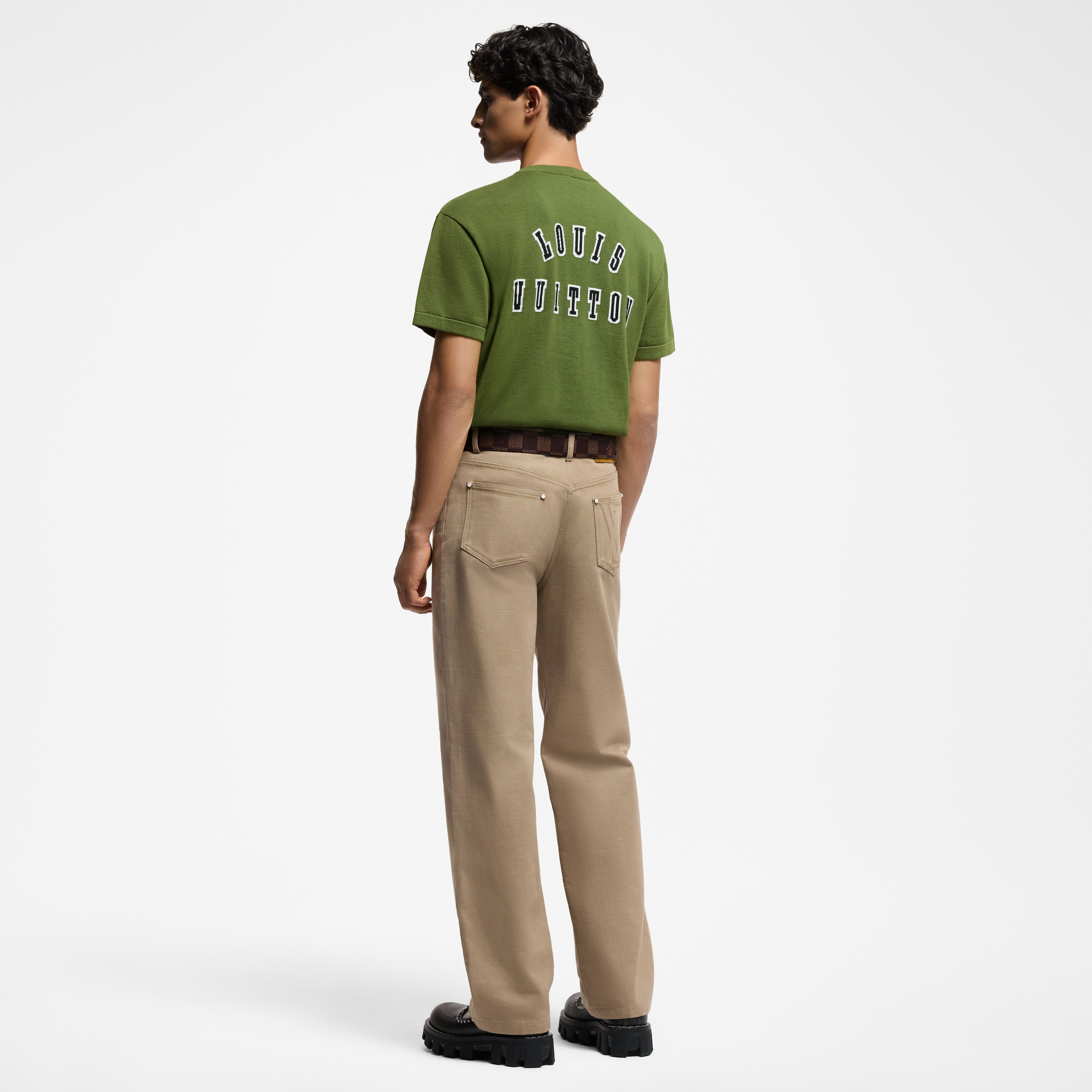  의류 의류 전체 보기 쇼트 슬리브드 코튼 크루넥 | 루이비통 공식 온라인 스토어® (크게 보기)