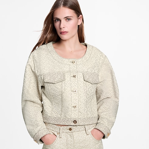 의류 코트 & 재킷 3D 모노그램 데님 재킷 | 루이비통 공식 온라인 스토어® (크게 보기)