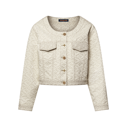 의류 코트 & 재킷 3D 모노그램 데님 재킷 | 루이비통 공식 온라인 스토어® (크게 보기)