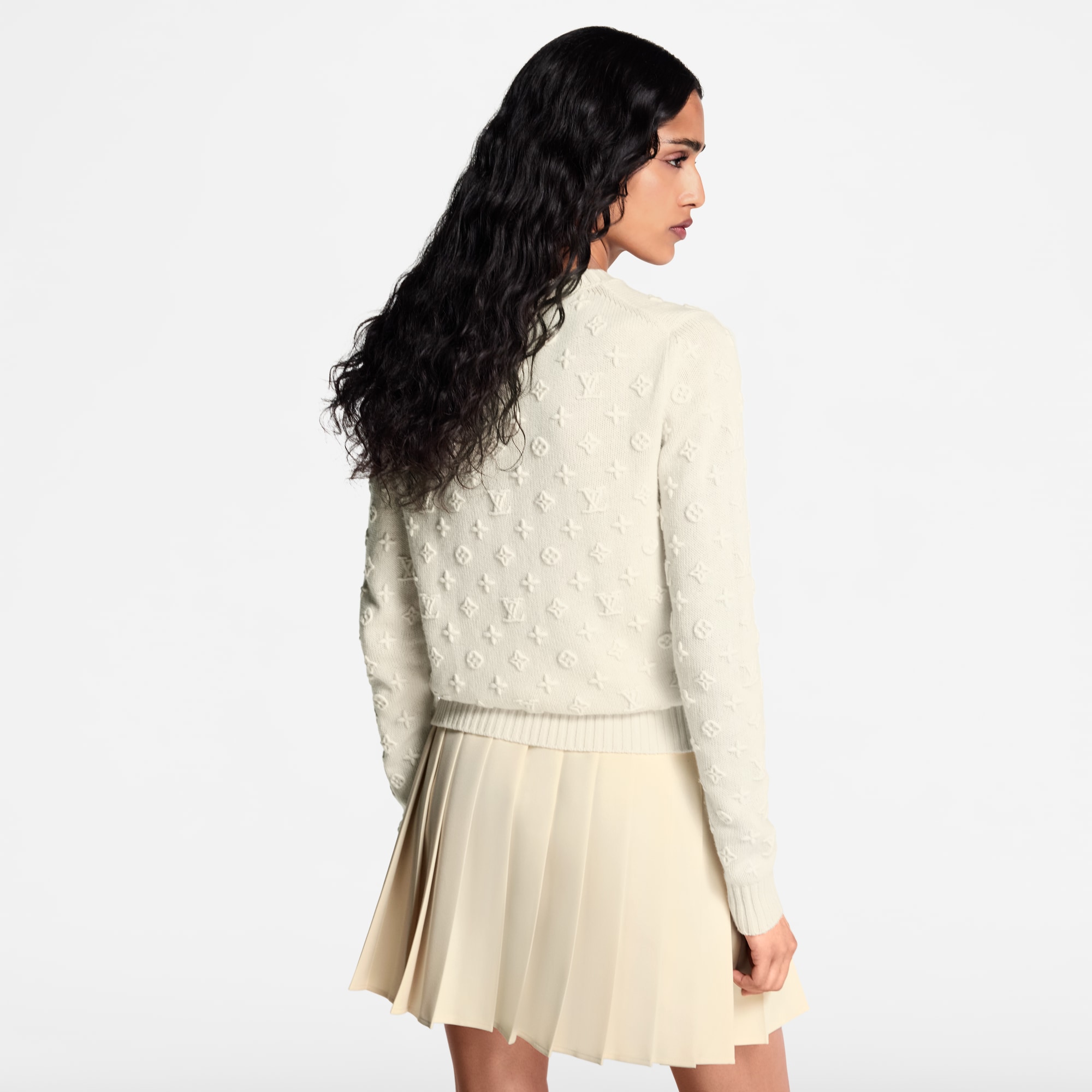  의류 니트웨어 3D 모노그램 니트 풀오버 | 루이비통 공식 온라인 스토어® (크게 보기)
