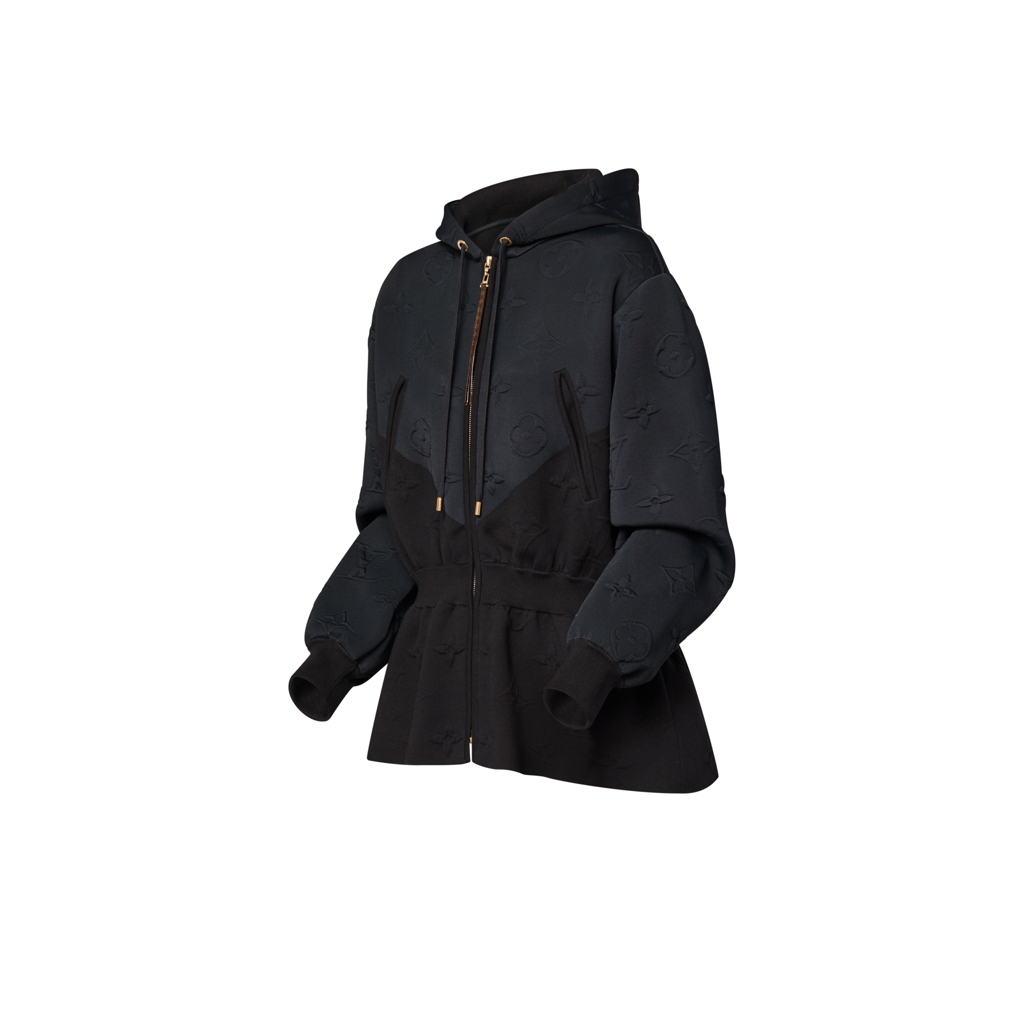  의류 니트웨어 3D 모노그램 페플럼 후디 | 루이비통 공식 온라인 스토어® (크게 보기)