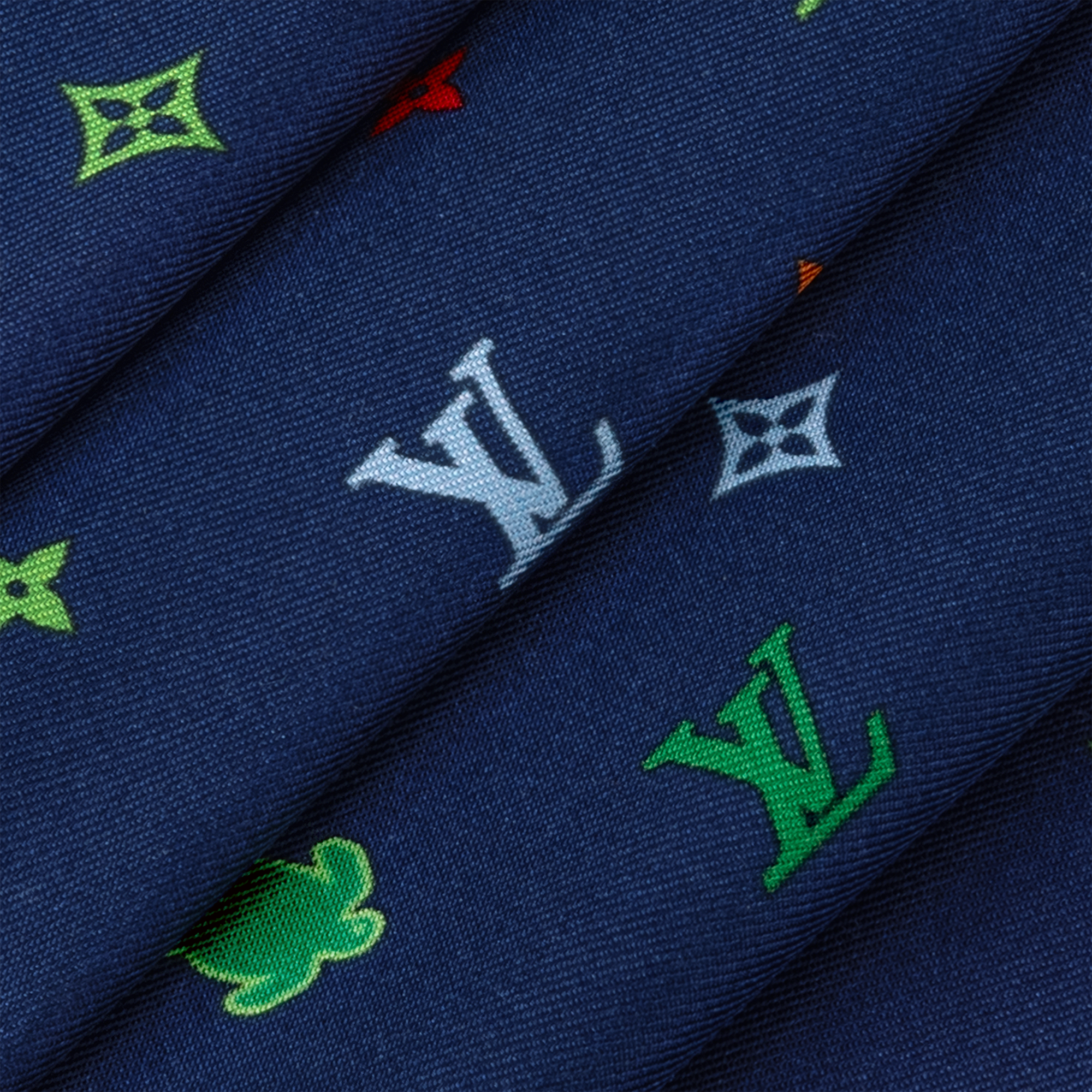 S00 액세서리 타이 & 포켓 스퀘어 올오버 LV 애니멀 (Allover LV Animals) 포켓 스퀘어 | 루이비통 공식 온라인 스토어® (크게 보기)