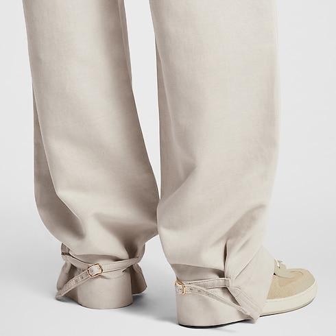 의류 바지 벨티드 개버딘 팬츠 | 루이비통 공식 온라인 스토어® (크게 보기)