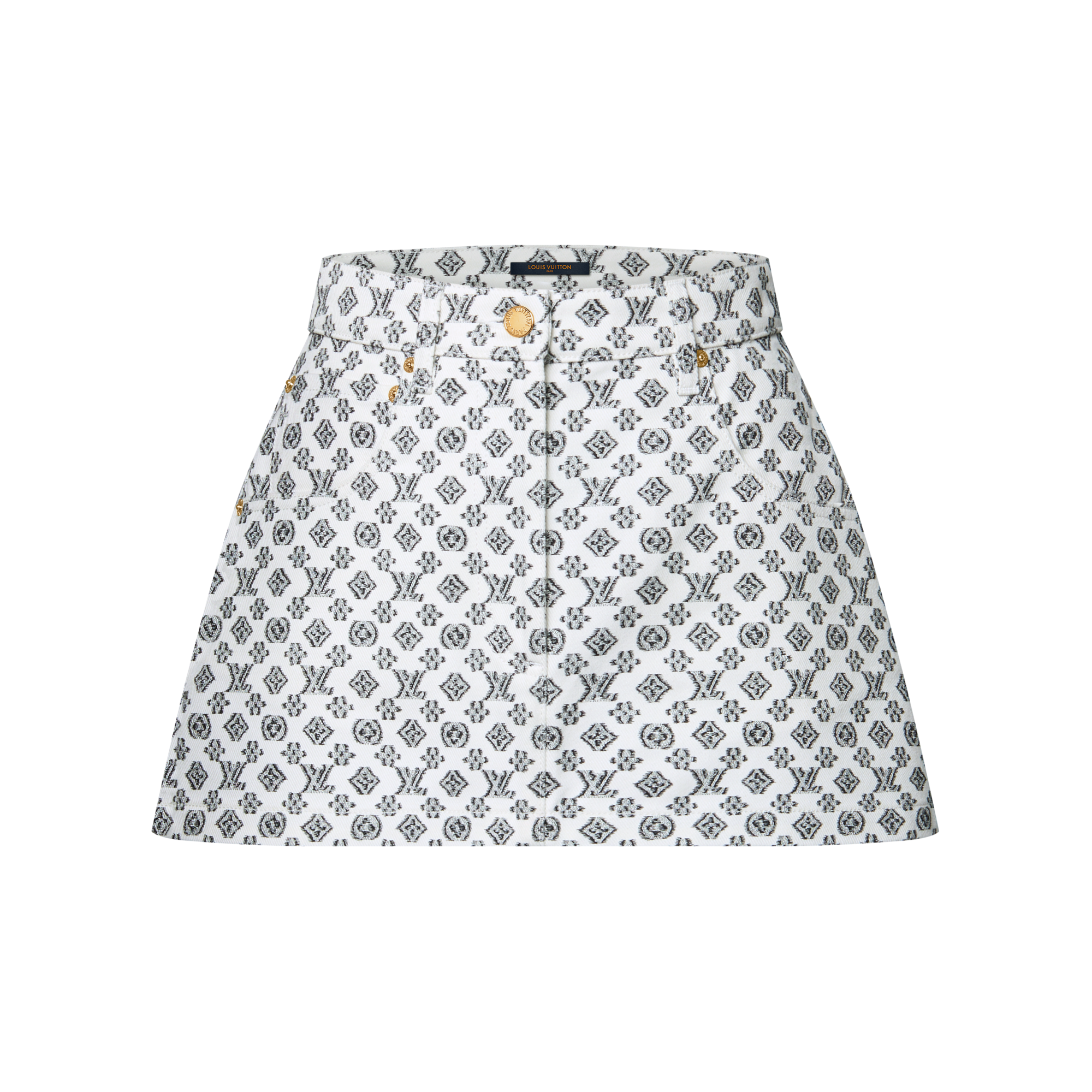  의류 스커트 & 쇼츠 블러리 모노그램 미니 스커트 | 루이비통 공식 온라인 스토어® (크게 보기)