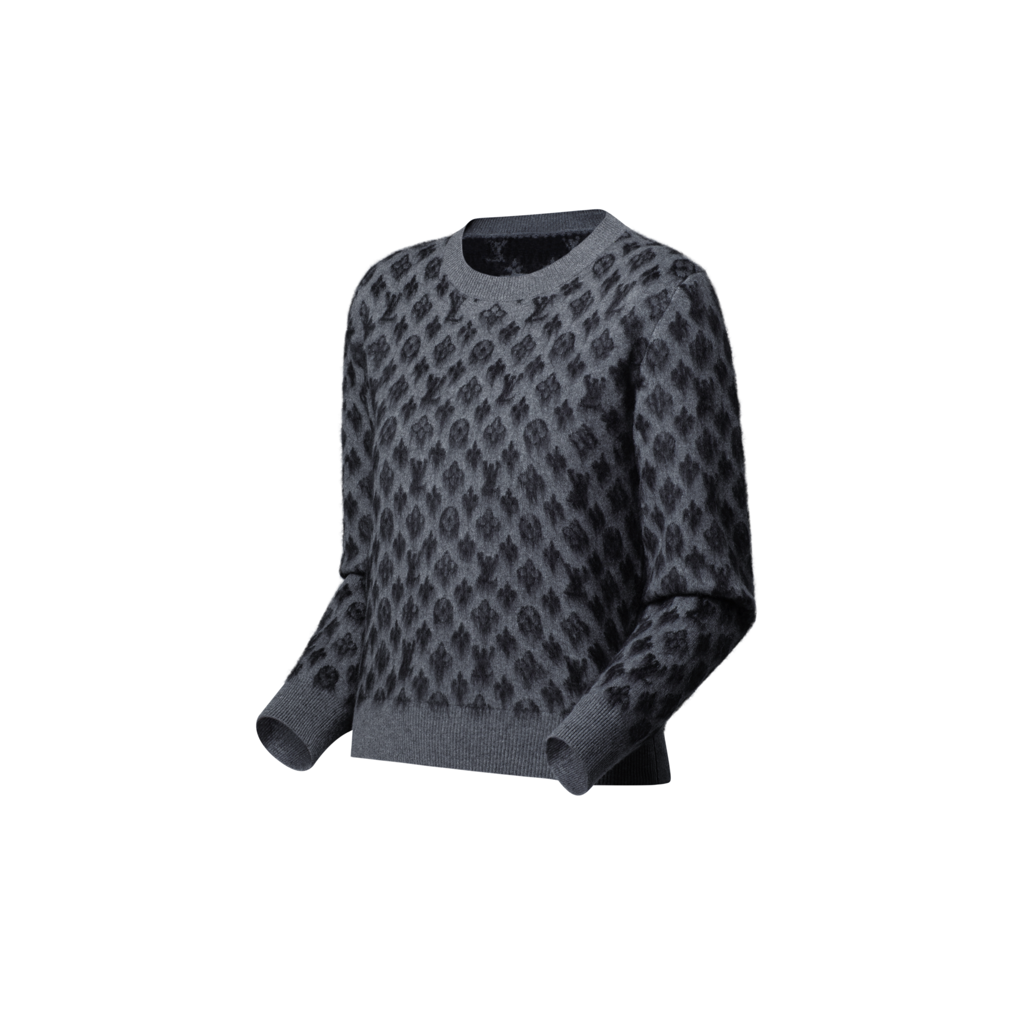  의류 니트웨어 브러시드 모노그램 풀오버 | 루이비통 공식 온라인 스토어® (크게 보기)