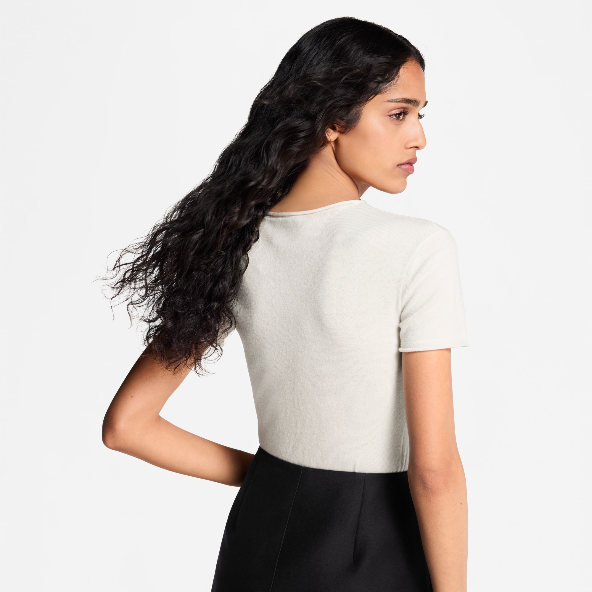  의류 티셔츠 & 블라우스 브러시드 시그니처 니트 톱 | 루이비통 공식 온라인 스토어® (크게 보기)