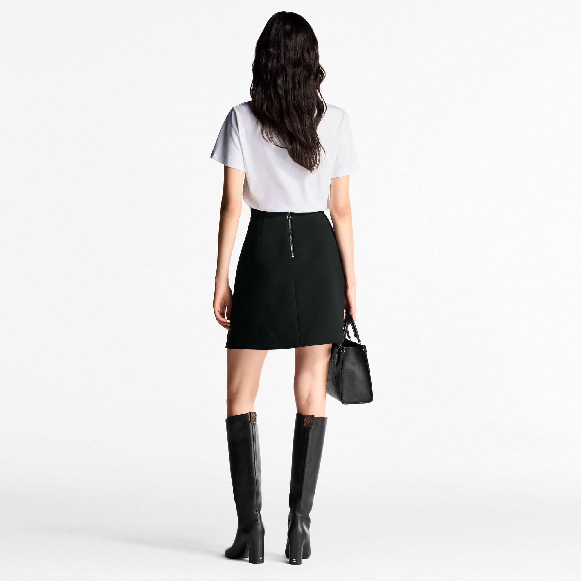  의류 스커트 & 쇼츠 버튼 트림 미니 스커트 | 루이비통 공식 온라인 스토어® (크게 보기)