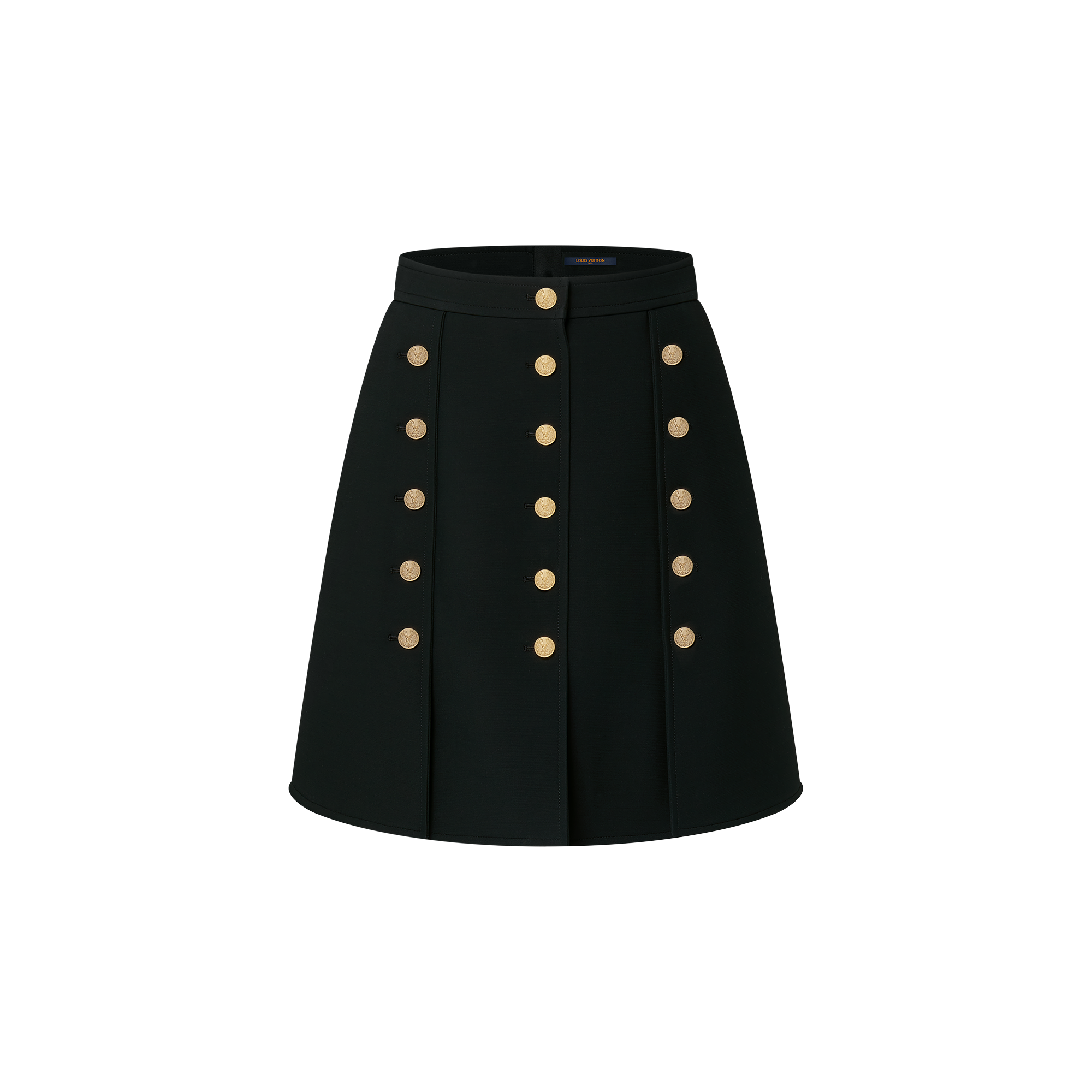  의류 스커트 & 쇼츠 버튼 트림 미니 스커트 | 루이비통 공식 온라인 스토어® (크게 보기)