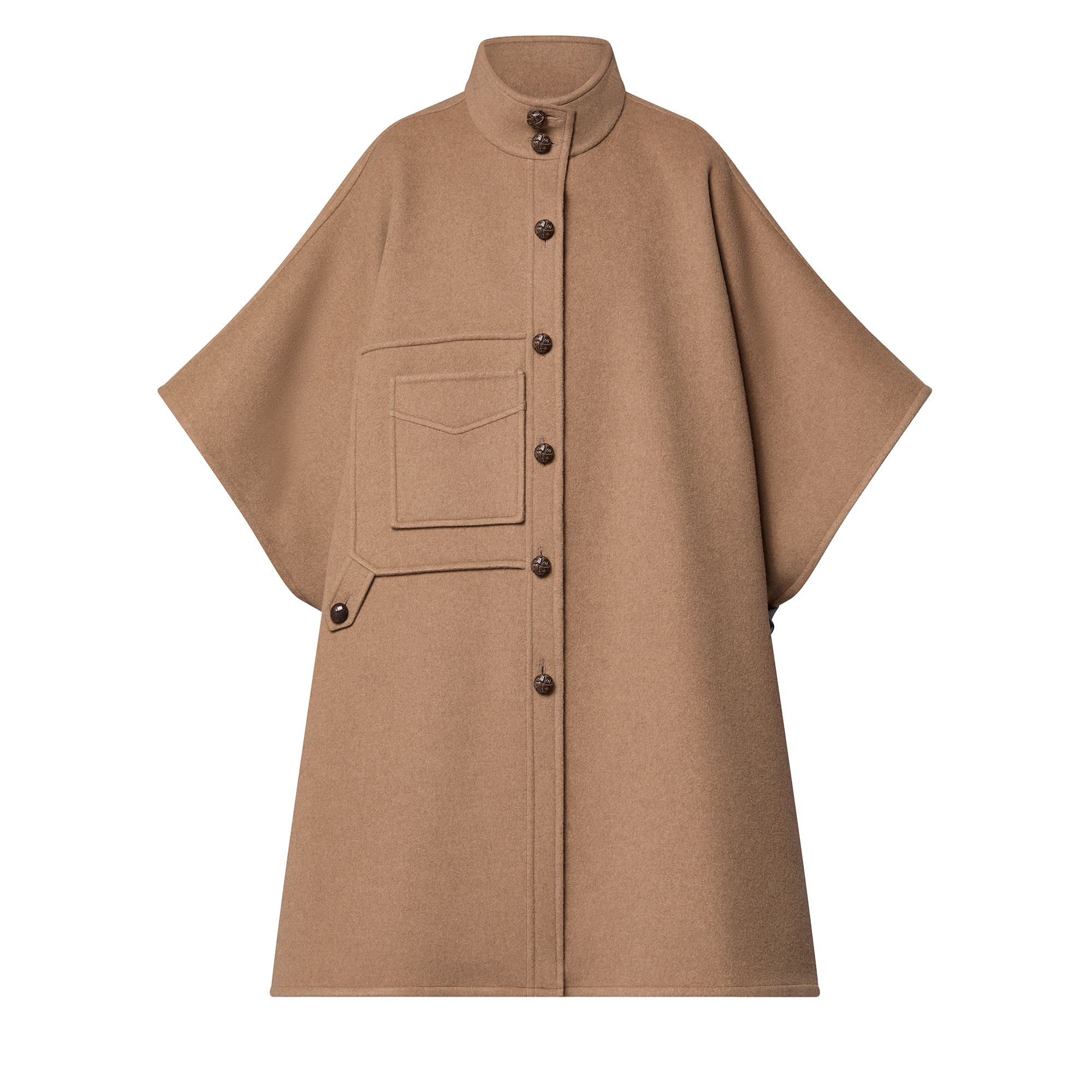  의류 코트 & 재킷 버튼 업 케이프 코트 | 루이비통 공식 온라인 스토어® (크게 보기)