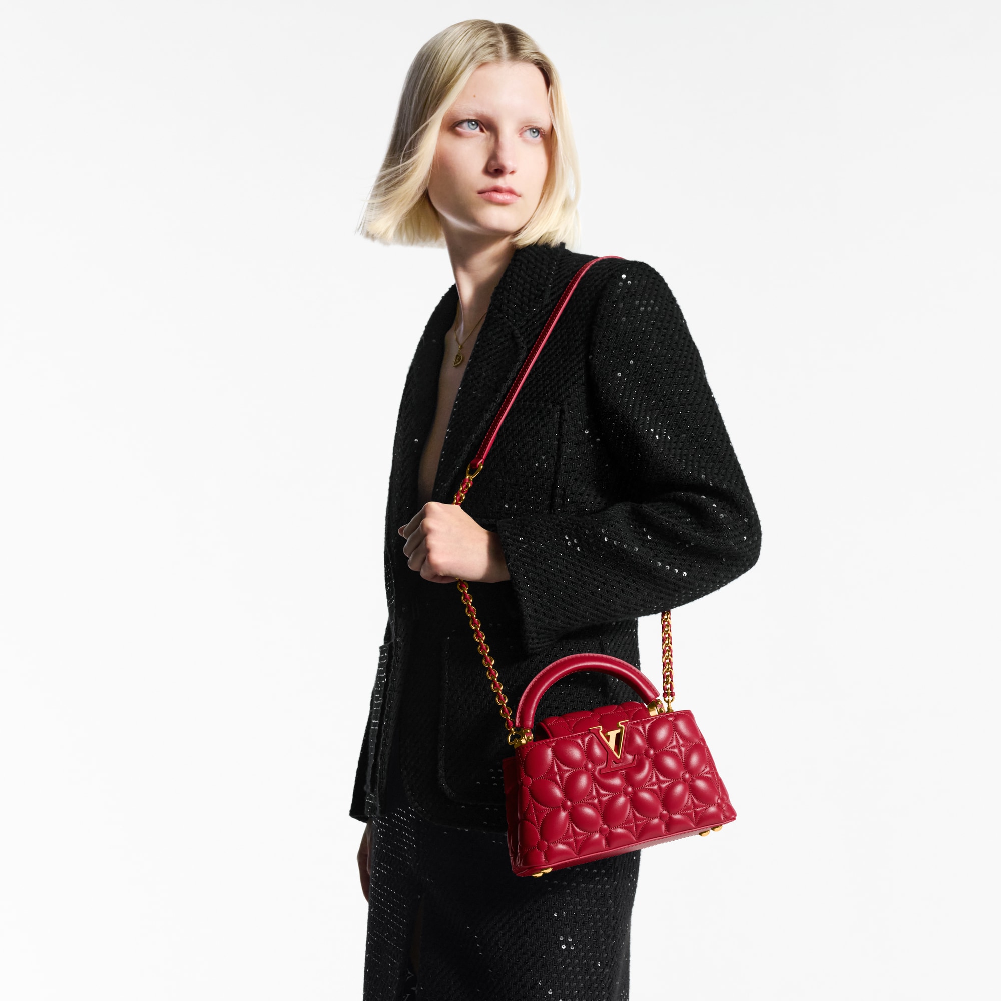 Capucines 핸드백 카퓌신 카퓌신 이스트 웨스트 미니 | 루이비통 공식 온라인 스토어® (크게 보기)