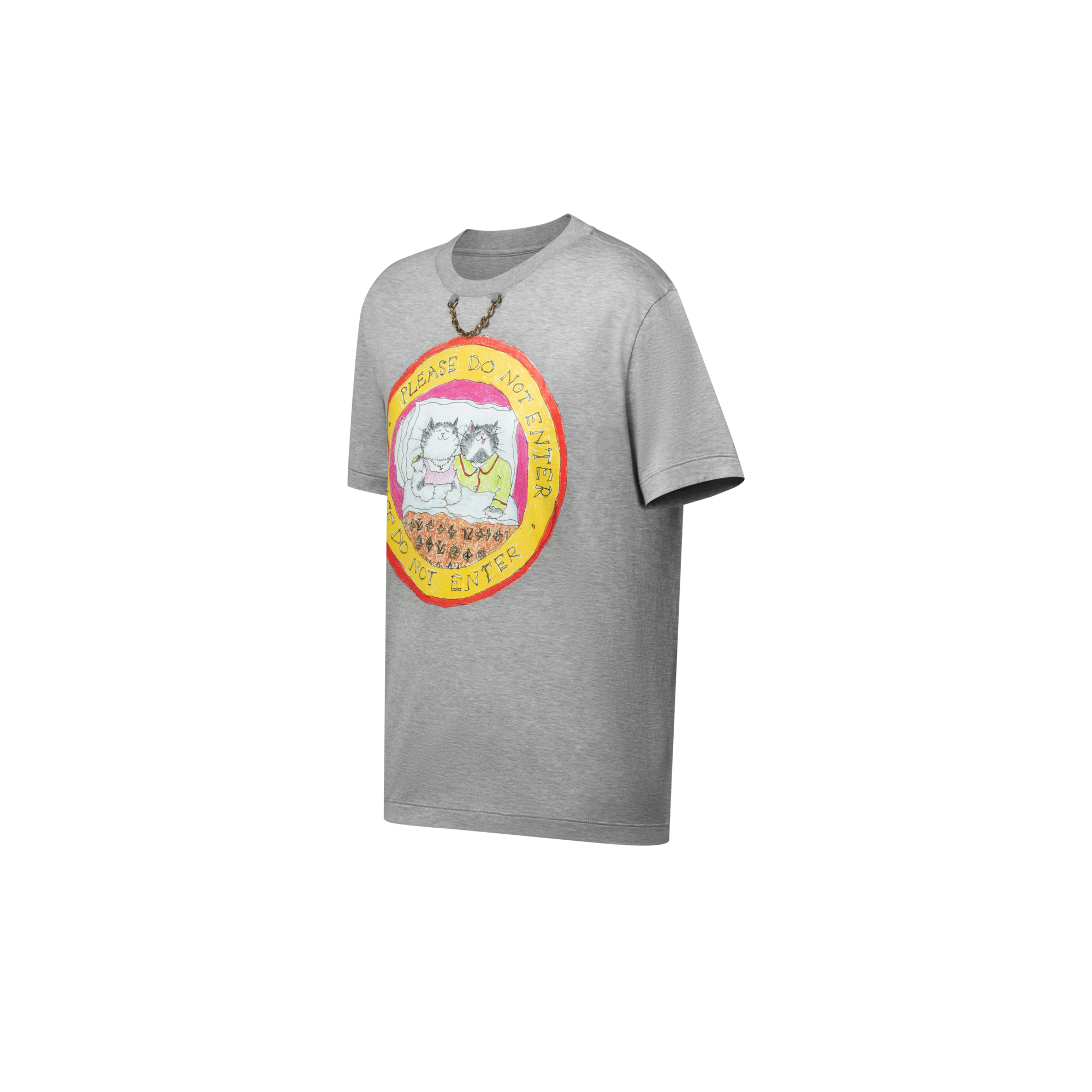  의류 티셔츠 & 블라우스 캣 스탬프 티셔츠 | 루이비통 공식 온라인 스토어® (크게 보기)