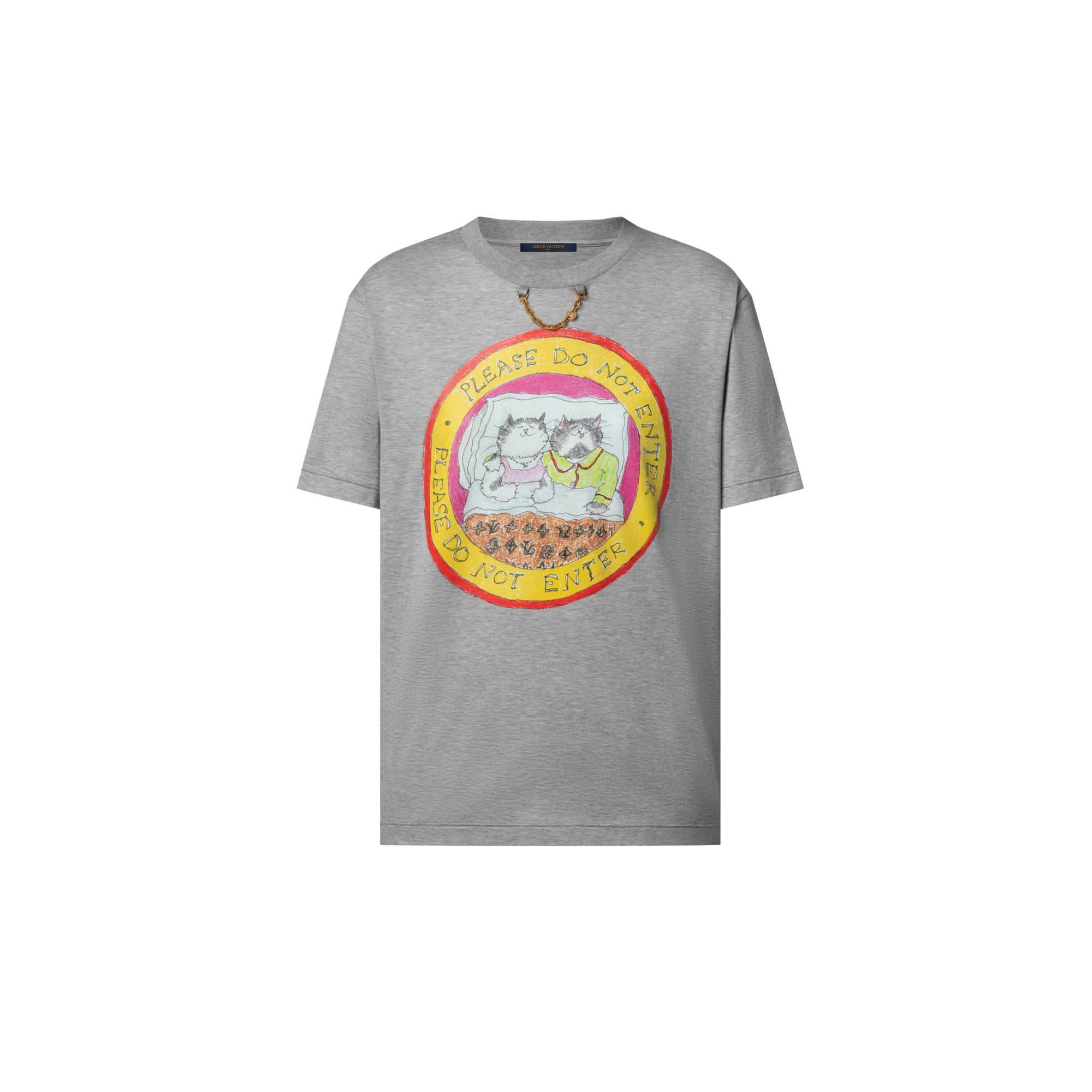  의류 티셔츠 & 블라우스 캣 스탬프 티셔츠 | 루이비통 공식 온라인 스토어® (크게 보기)