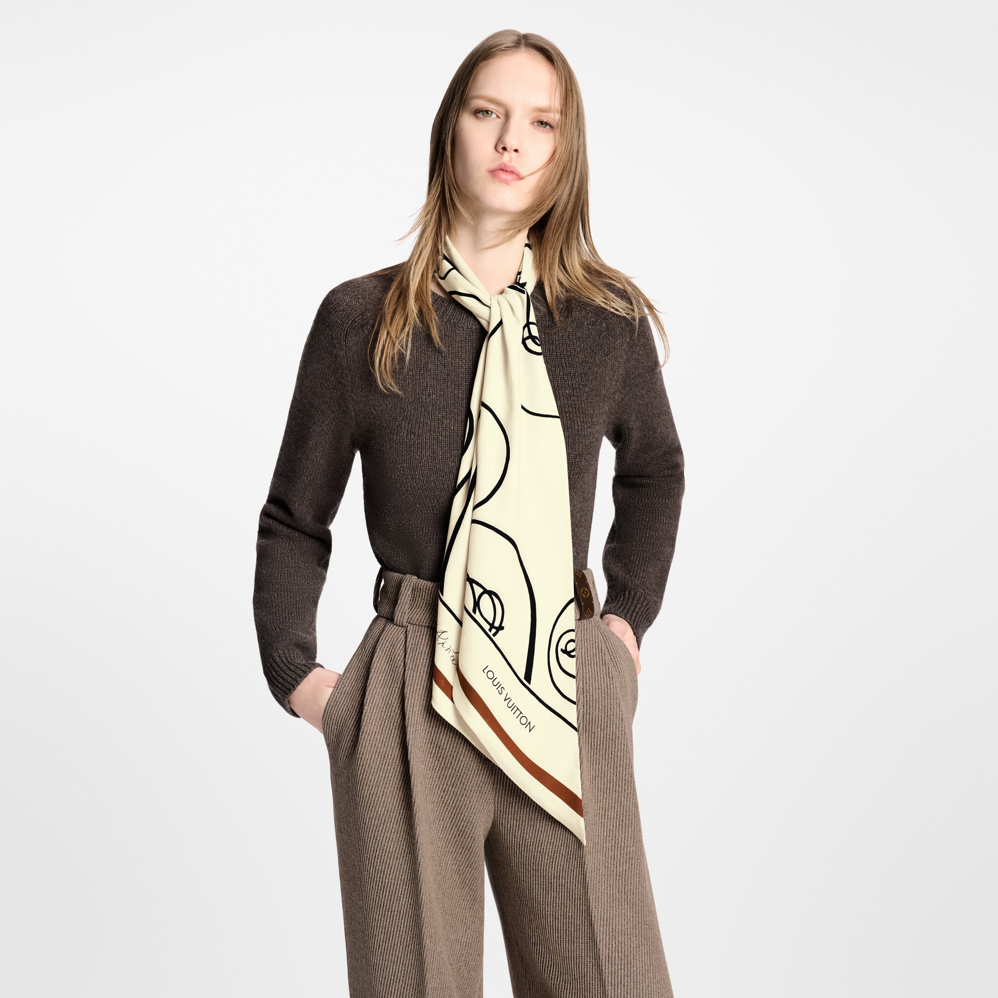 S00 액세서리 실크 스퀘어 & 방도 슈맹 페장 바이 앙드레 퓌망 라발리에르 | 루이비통 공식 온라인 스토어® (크게 보기)