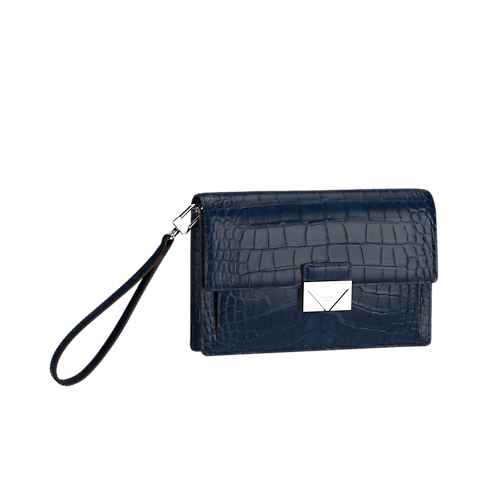 크로커딜리언 매트 개인 맞춤 이그조틱 개인 맞춤 Clutch Thames | 루이비통 공식 온라인 스토어® (크게 보기)