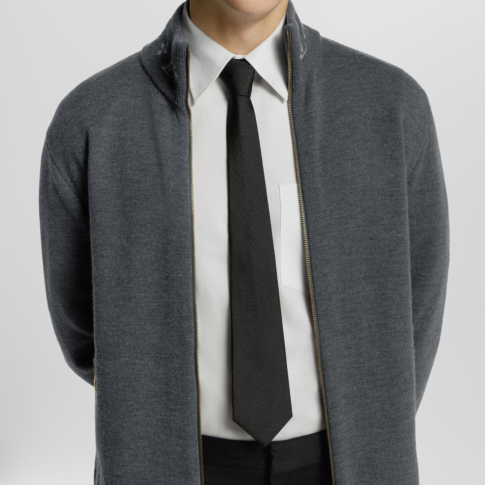 S00 Accessories 타이 & 포켓 스퀘어 모노그램 골드 타이 | 루이비통 공식 온라인 스토어® (크게 보기)