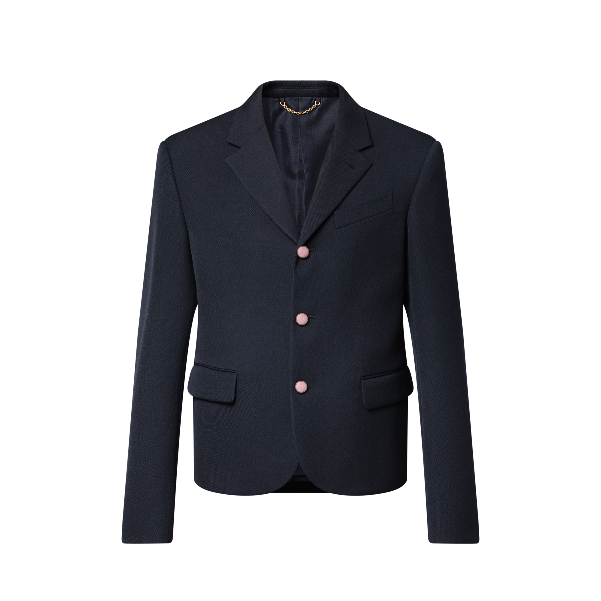  의류 블레이저 & 재킷 크롭드 클래식 싱글 브레스티드 재킷 | 루이비통 공식 온라인 스토어® (크게 보기)