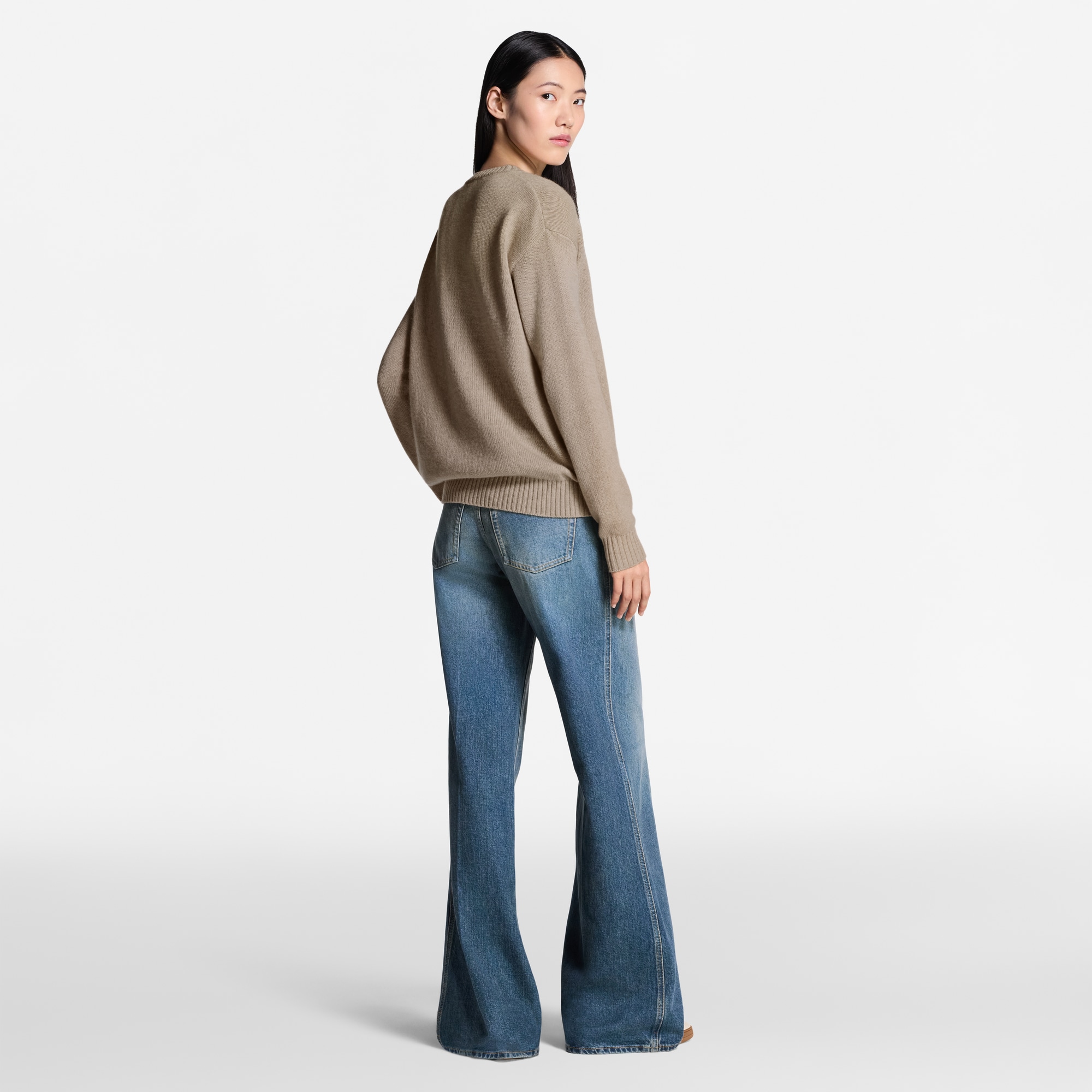  의류 니트웨어 커시브 시그니처 풀오버 | 루이비통 공식 온라인 스토어® (크게 보기)