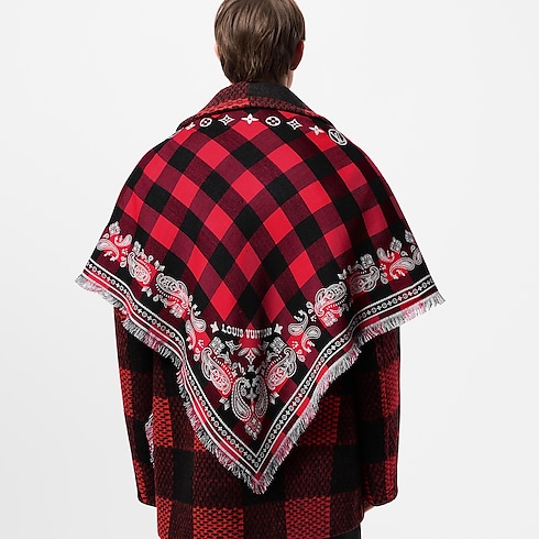 S00 액세서리 스카프 다미에 버팔로 (Damier Buffalo) 스톨 | 루이비통 공식 온라인 스토어® (크게 보기)