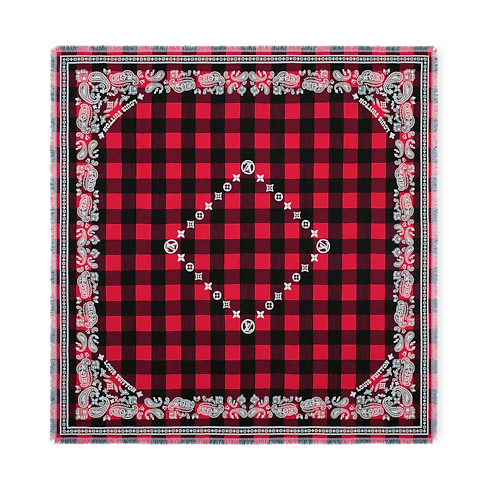 S00 액세서리 스카프 다미에 버팔로 (Damier Buffalo) 스톨 | 루이비통 공식 온라인 스토어® (크게 보기)