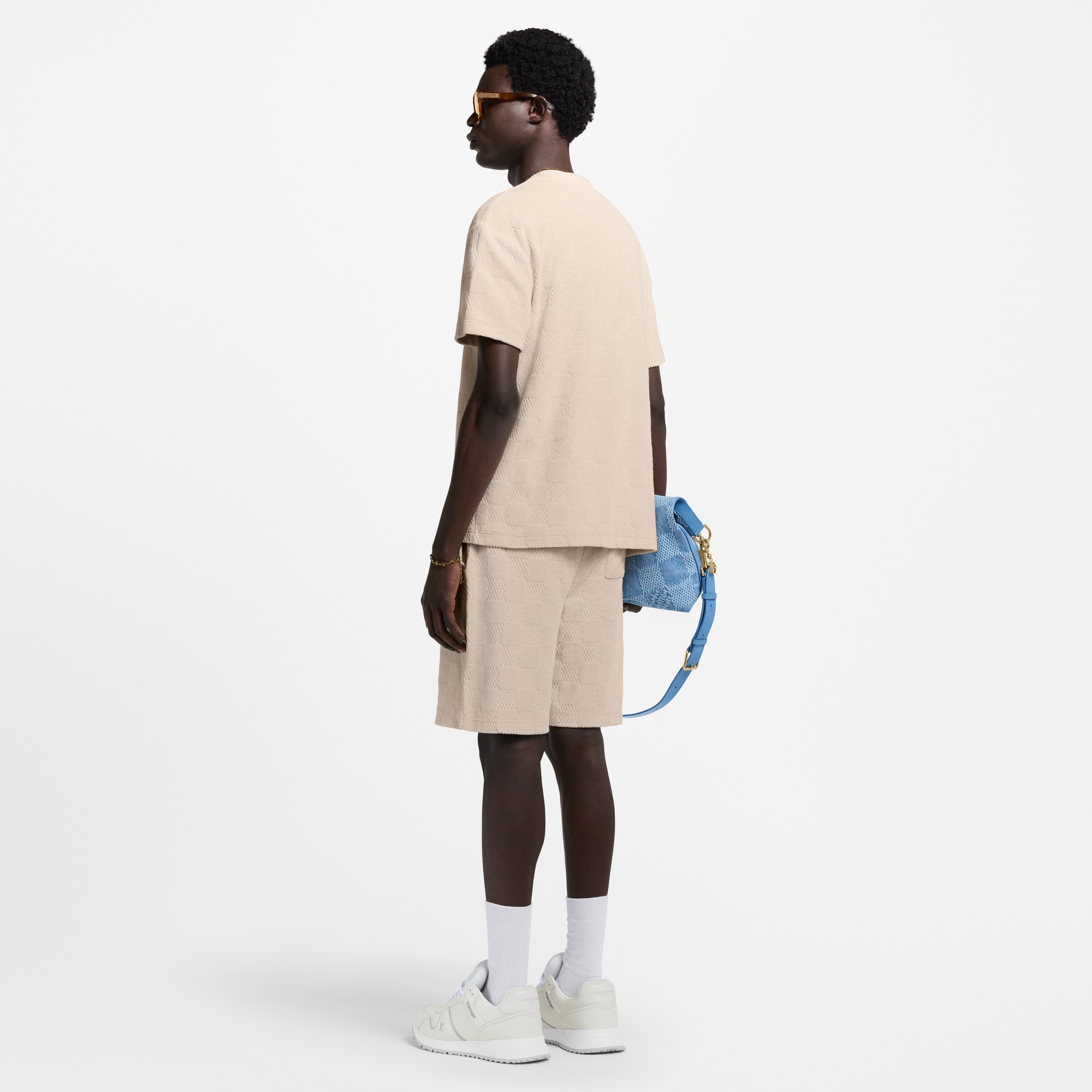  의류 티셔츠 & 폴로 다미에 프렌치 테리 티셔츠 | 루이비통 공식 온라인 스토어® (크게 보기)