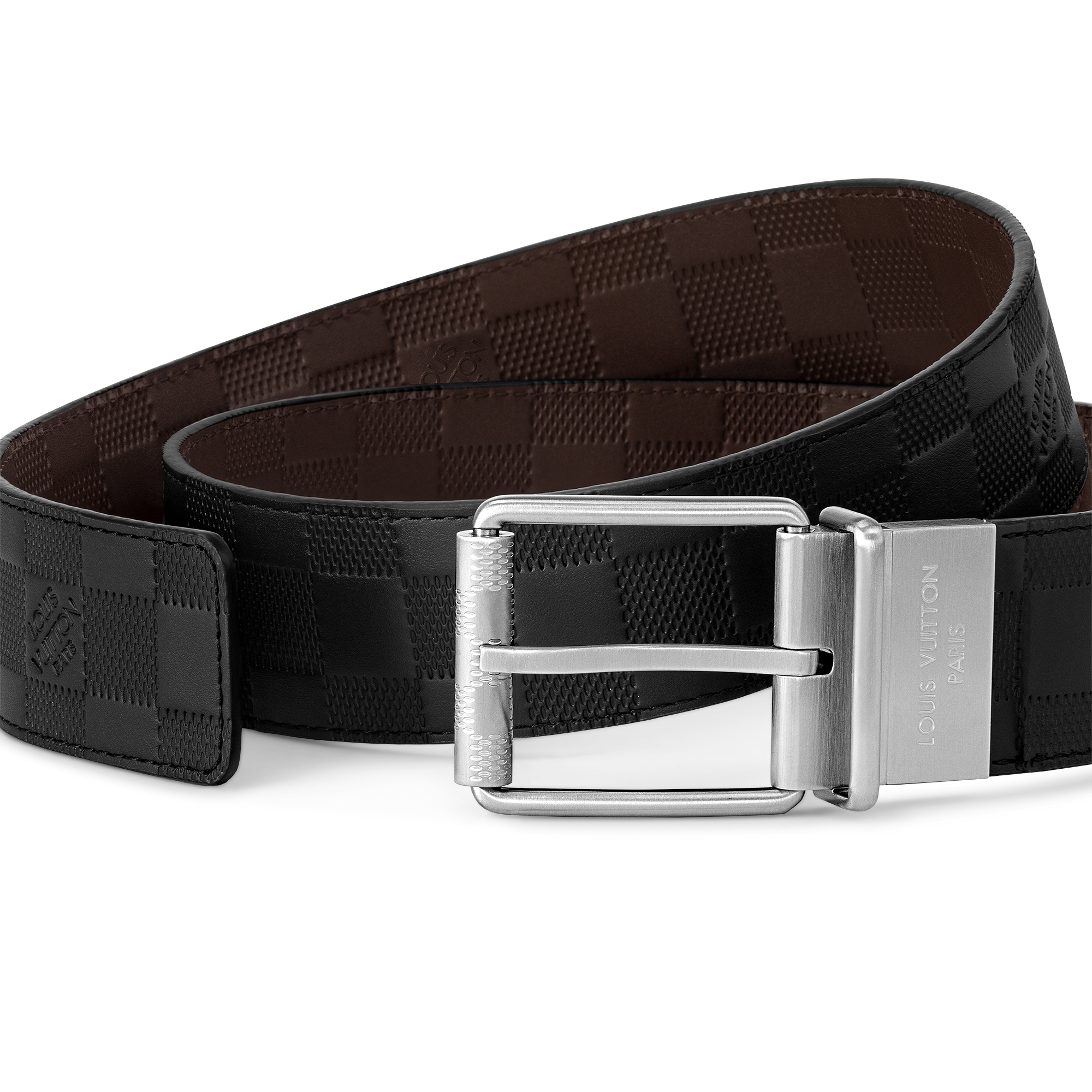 다미에 인피니 액세서리 벨트 다미에 프린트 리버서블40MM 벨트 | 루이비통 공식 온라인 스토어® (크게 보기)