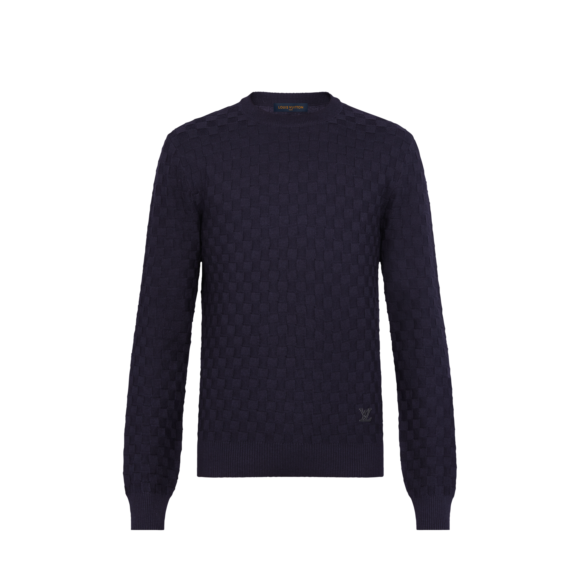  의류 니트 & 스웨트 셔츠 다미에 시그니처 크루넥 | 루이비통 공식 온라인 스토어® (크게 보기)