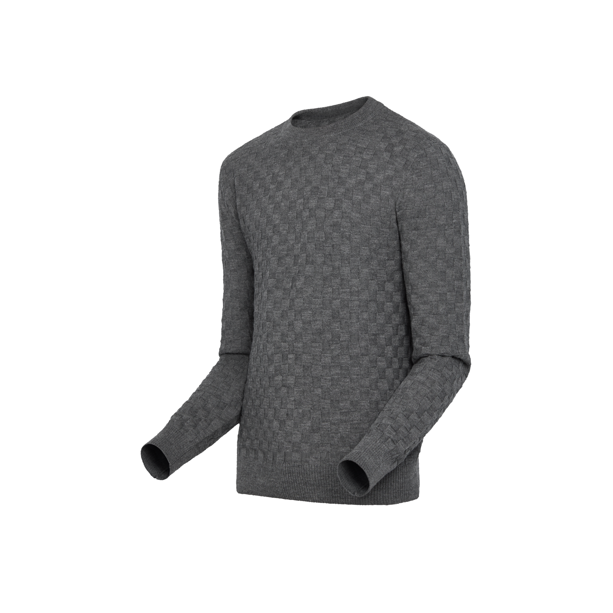  의류 니트 & 스웨트 셔츠 다미에 시그니처 크루넥 | 루이비통 공식 온라인 스토어® (크게 보기)