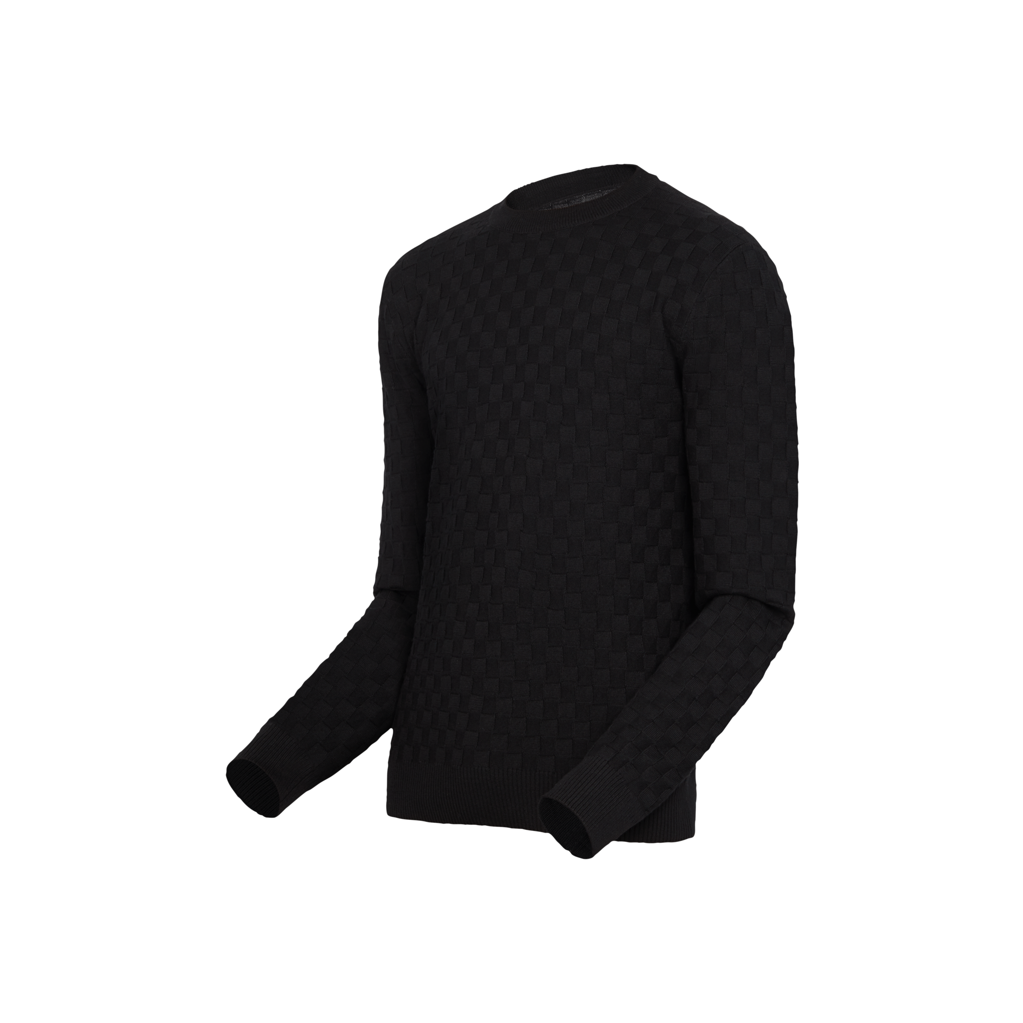  의류 니트 & 스웨트 셔츠 다미에 시그니처 크루넥 | 루이비통 공식 온라인 스토어® (크게 보기)