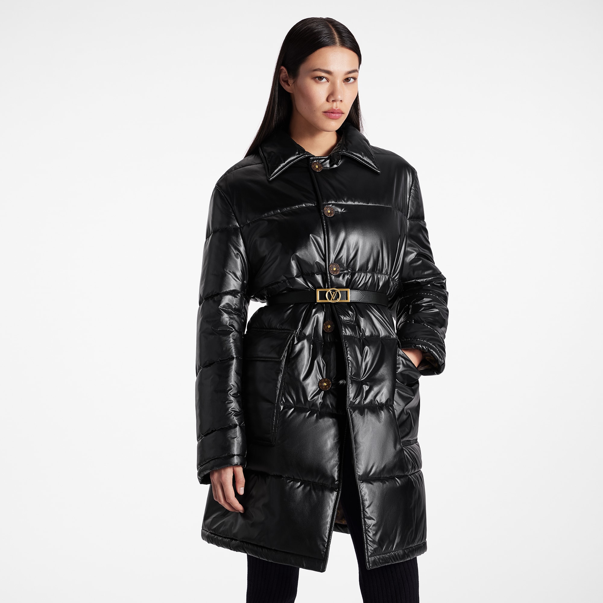 기타 모노그램 캔버스 액세서리 벨트 도핀 25mm 리버서블 벨트 | 루이비통 공식 온라인 스토어® (크게 보기)