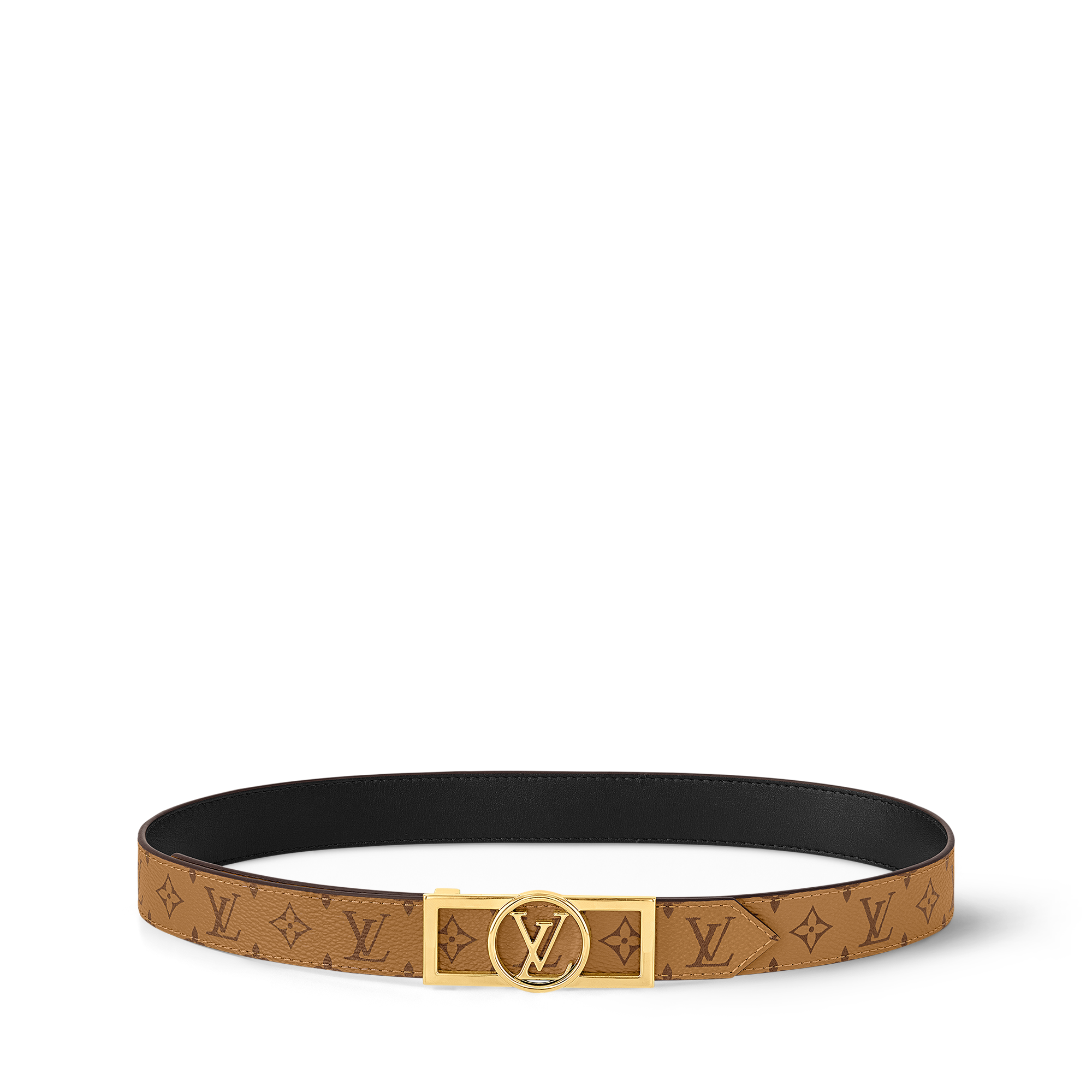 기타 모노그램 캔버스 액세서리 벨트 도핀 25mm 리버서블 벨트 | 루이비통 공식 온라인 스토어® (크게 보기)