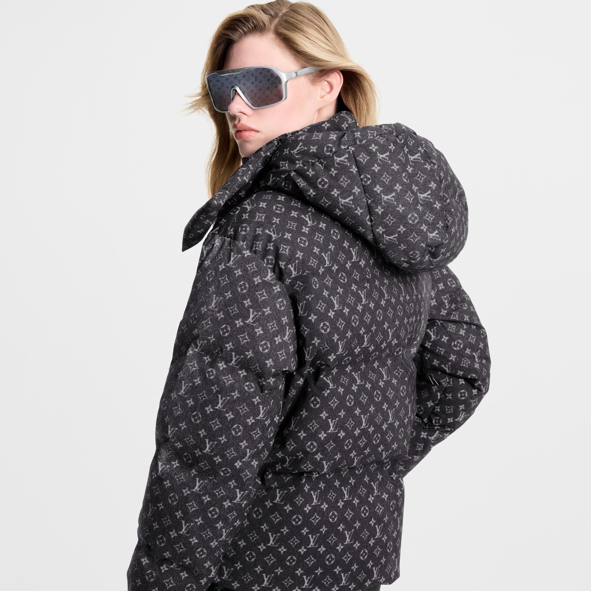  의류 코트 & 재킷 데님 이펙트 모노그램 스키 재킷 | 루이비통 공식 온라인 스토어® (크게 보기)