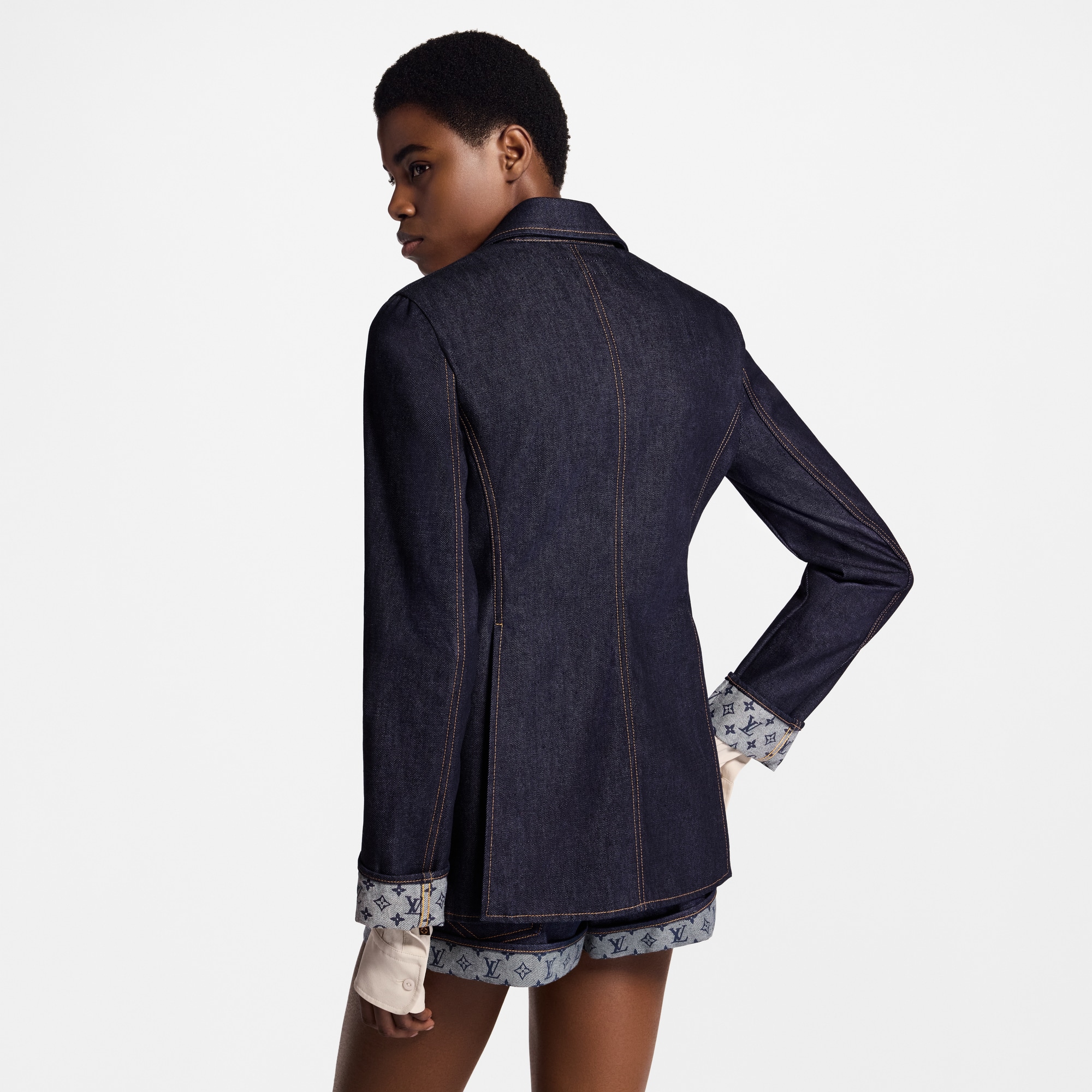 의류 코트 & 재킷 데님 프레피 블레이저 | 루이비통 공식 온라인 스토어® (크게 보기)
