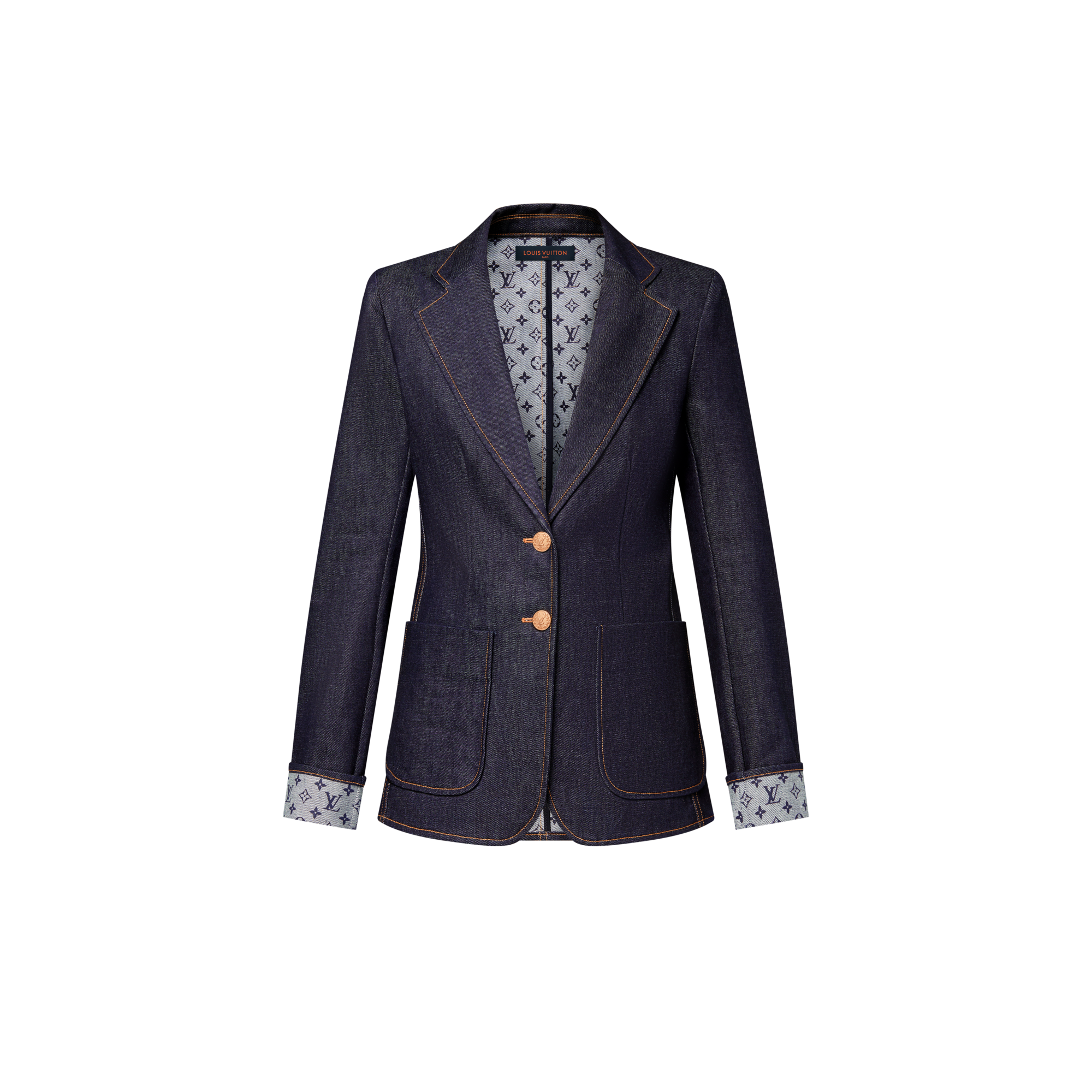  의류 코트 & 재킷 데님 프레피 블레이저 | 루이비통 공식 온라인 스토어® (크게 보기)