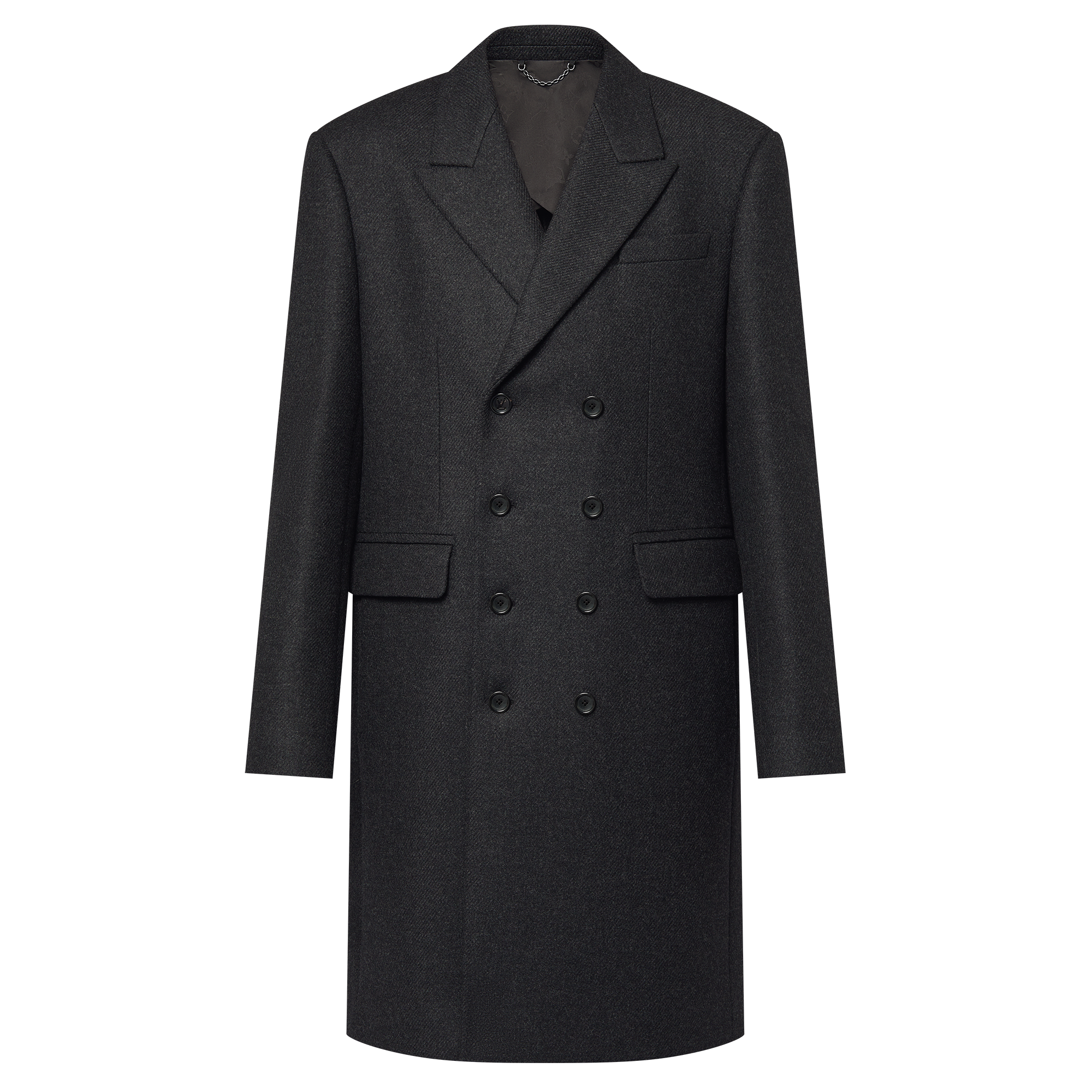  의류 아우터 & 코트 더블 브레스티드 캐시미어 앤드 울 블렌드 테일러드 코트 | 루이비통 공식 온라인 스토어® (크게 보기)