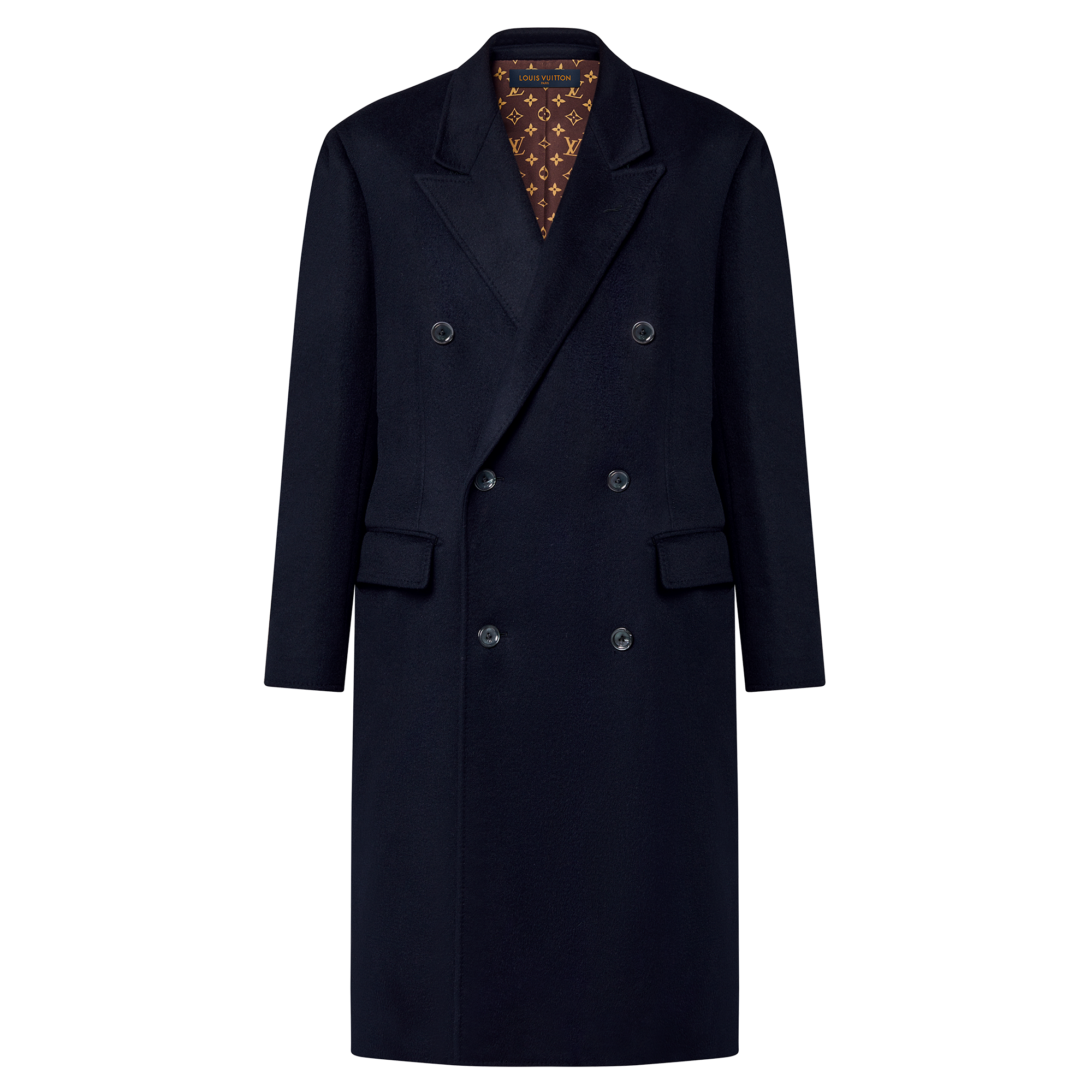  의류 코트 & 재킷 더블 브레스티드 캐시미어 코트 | 루이비통 공식 온라인 스토어® (크게 보기)