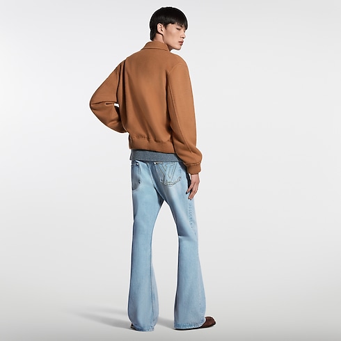 의류 아우터 & 코트 더블 페이스 울 블루종 | 루이비통 공식 온라인 스토어® (크게 보기)