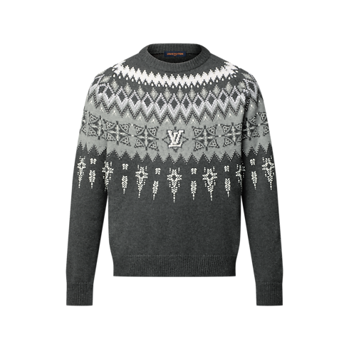 의류 의류 전체 보기 엠벨리시드 울 캐시미어 블렌드 풀오버 | 루이비통 공식 온라인 스토어® (크게 보기)
