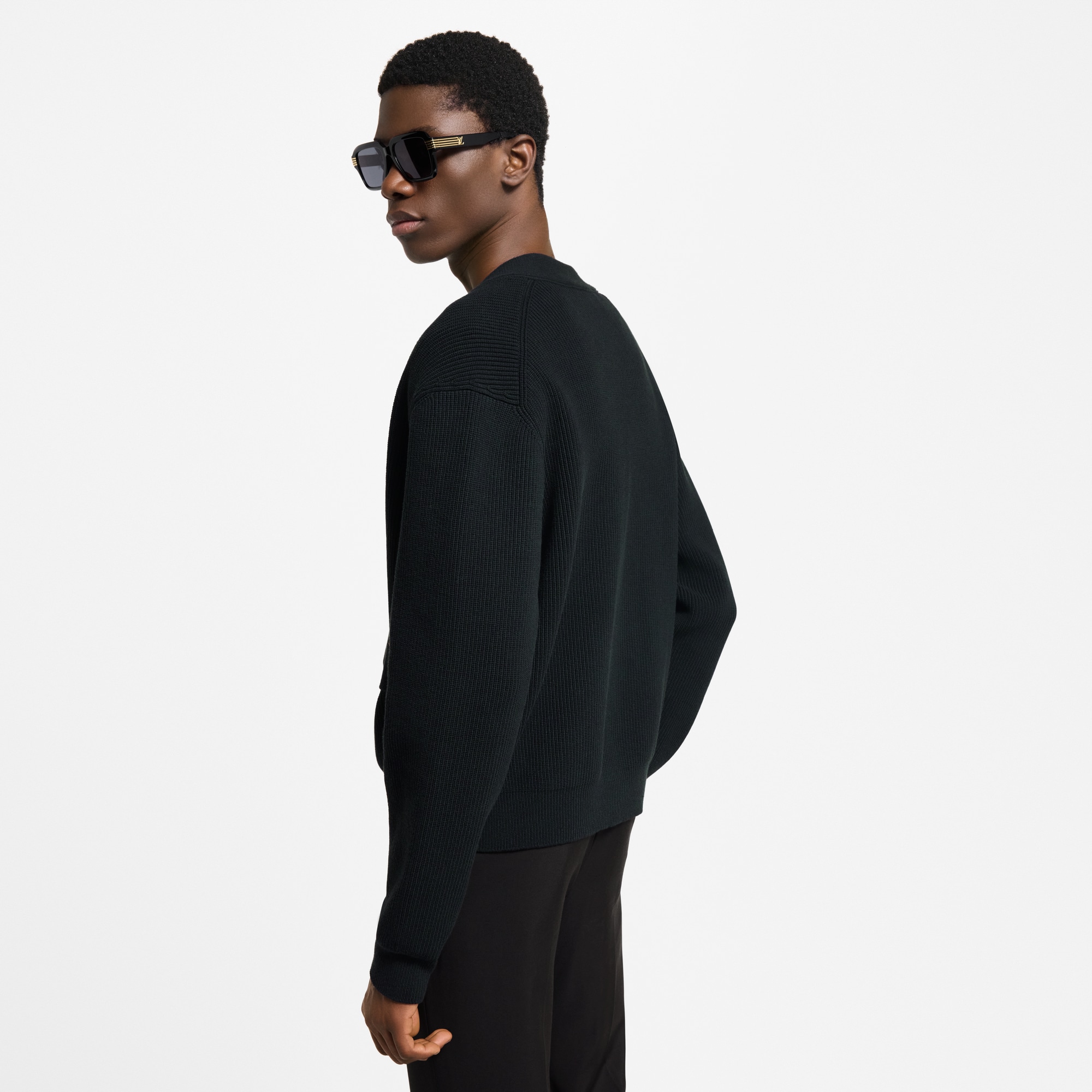  의류 니트 & 스웨트 셔츠 엠브로이더드 시그니처 가디건 | 루이비통 공식 온라인 스토어® (크게 보기)