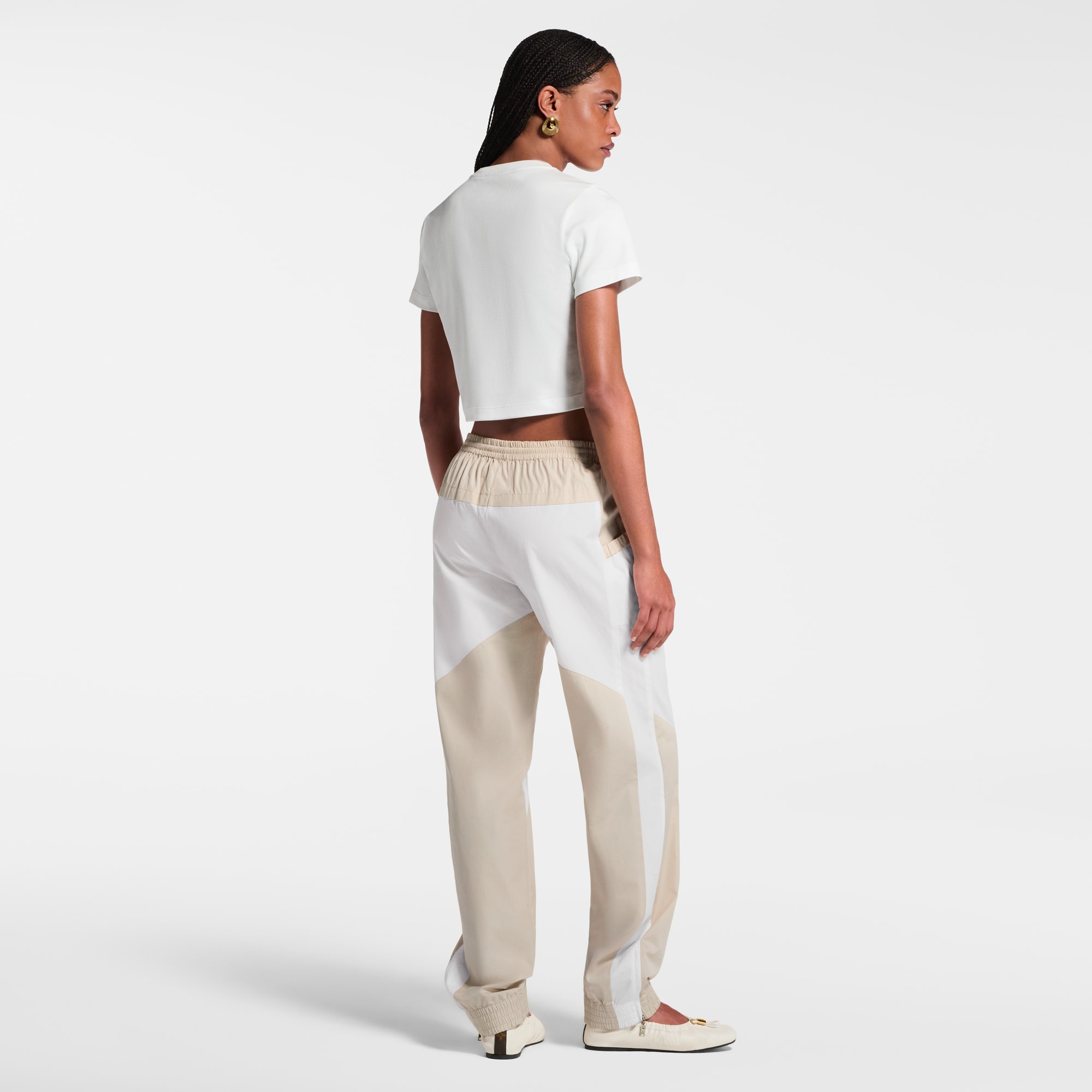  의류 티셔츠 & 블라우스 엠브로이더드 시그니처 크롭 톱 | 루이비통 공식 온라인 스토어® (크게 보기)