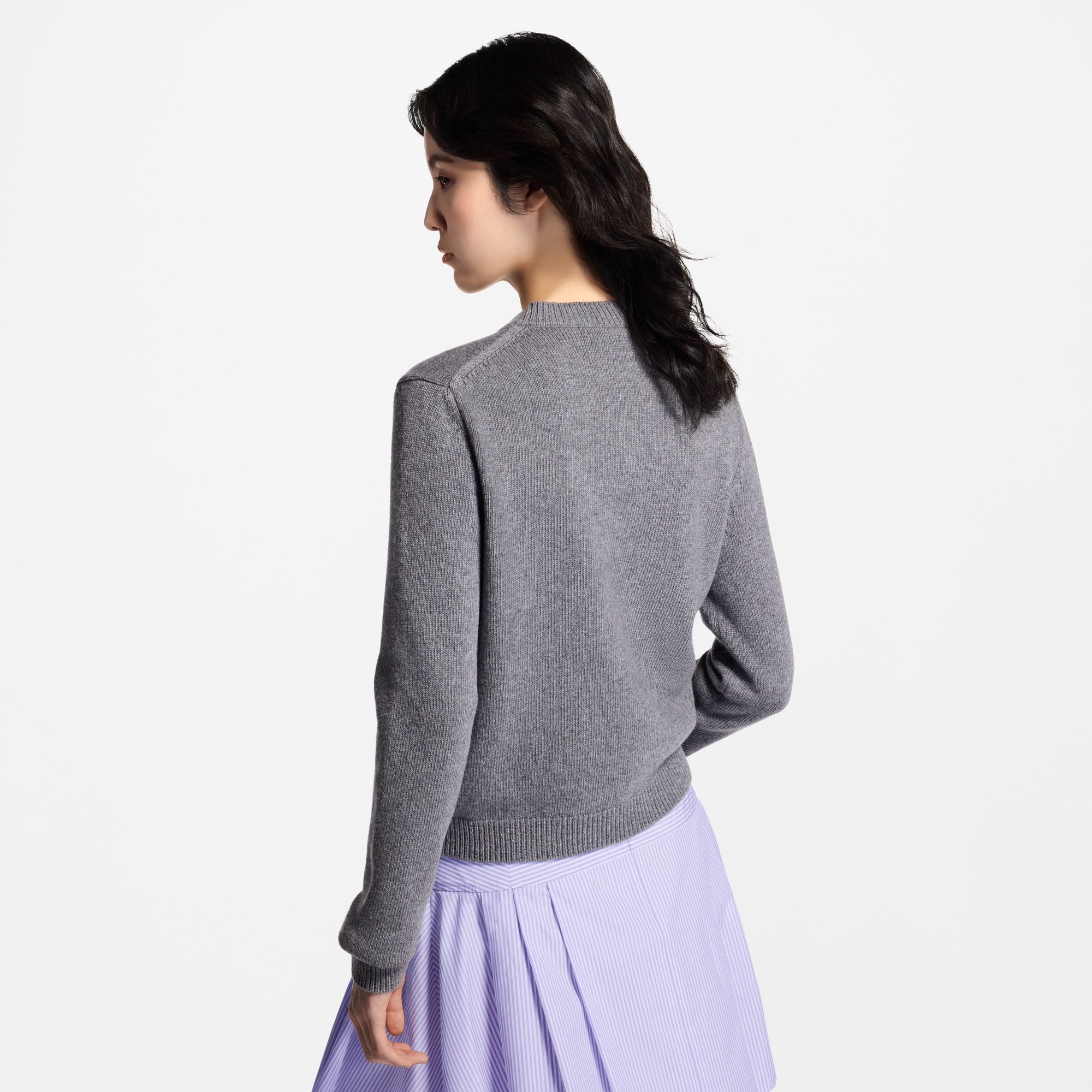  의류 니트웨어 엠브로이더드 시그니처 풀오버 | 루이비통 공식 온라인 스토어® (크게 보기)