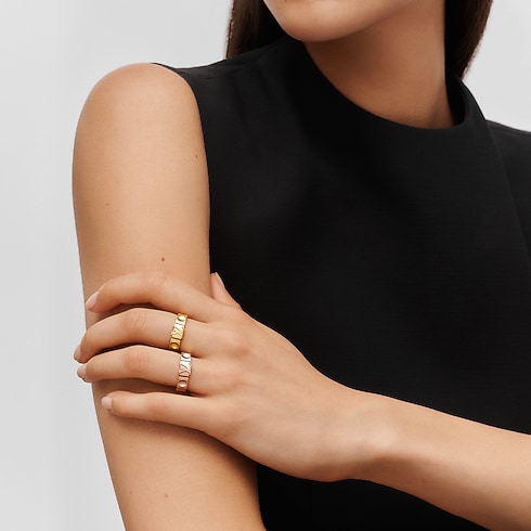 Discontinued Product Obs 12 앙프렝뜨 링. 옐로 골드 | 루이비통 공식 온라인 스토어® (크게 보기)