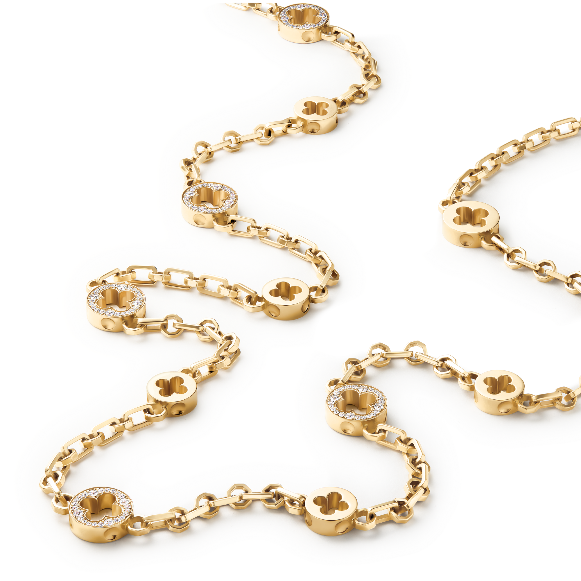  카테고리 목걸이 & 펜던트 앙프렝뜨 트랜스포머블 소트와르, 옐로우 골드와 다이아몬드 | 루이비통 공식 온라인 스토어® (크게 보기)