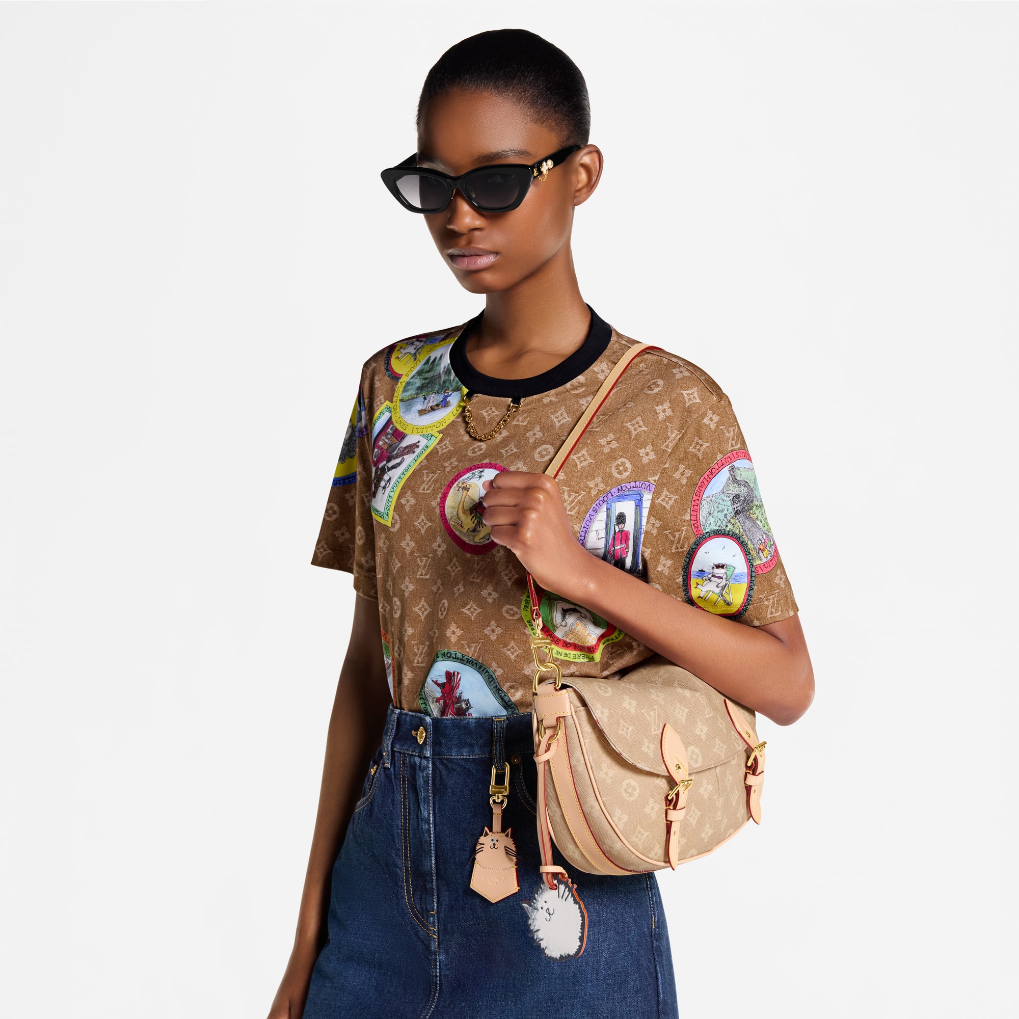 기타 모노그램 캔버스 핸드백 핸드백 전체 보기 이스케이프 | 루이비통 공식 온라인 스토어® (크게 보기)