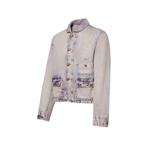 의류 아우터 & 코트 페이디드 워크웨어 블루종 | 루이비통 공식 온라인 스토어® (크게 보기)