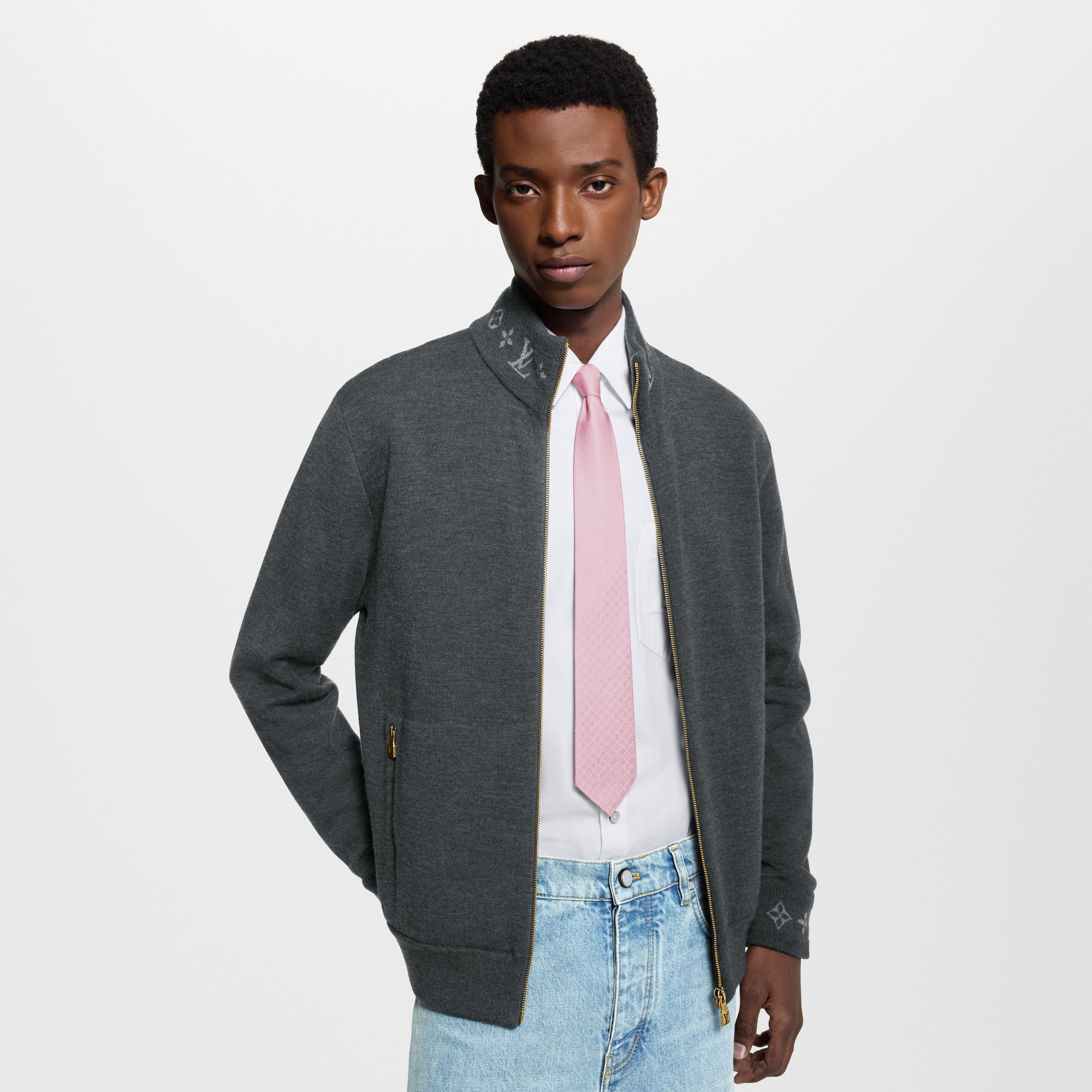 S00 액세서리 타이 & 포켓 스퀘어 페이딩 모노그램 (Fading Monogram) 타이 | 루이비통 공식 온라인 스토어® (크게 보기)