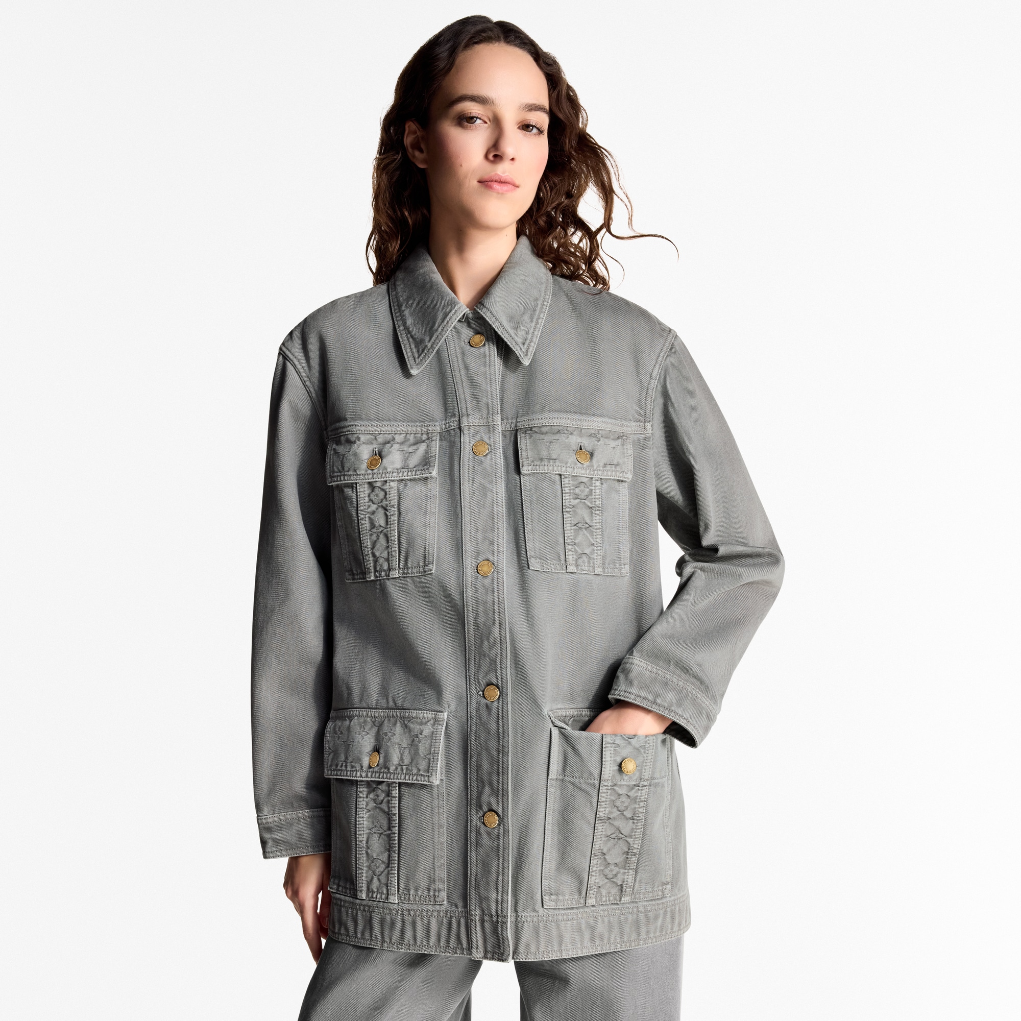  의류 코트 & 재킷 플랩 포켓 데님 재킷 | 루이비통 공식 온라인 스토어® (크게 보기)