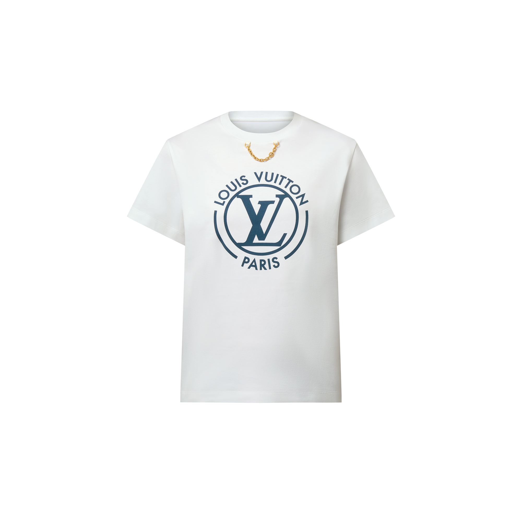  의류 티셔츠 & 블라우스 플록드 LV 티셔츠 | 루이비통 공식 온라인 스토어® (크게 보기)