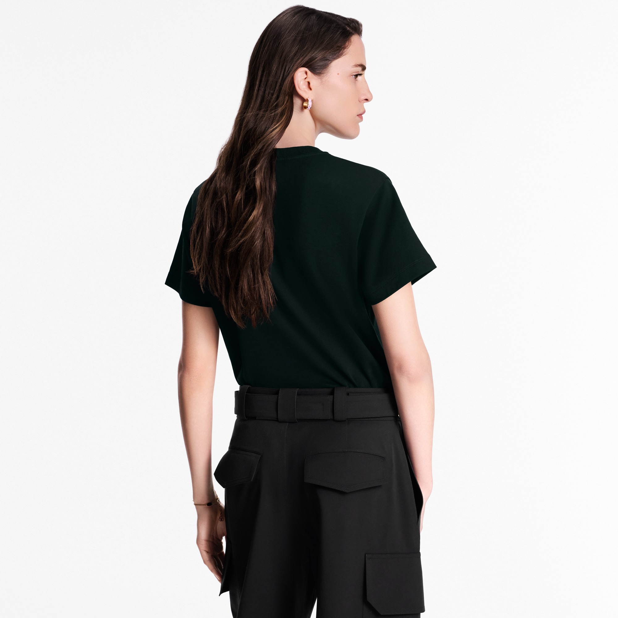  의류 티셔츠 & 블라우스 플록드 LV 티셔츠 | 루이비통 공식 온라인 스토어® (크게 보기)