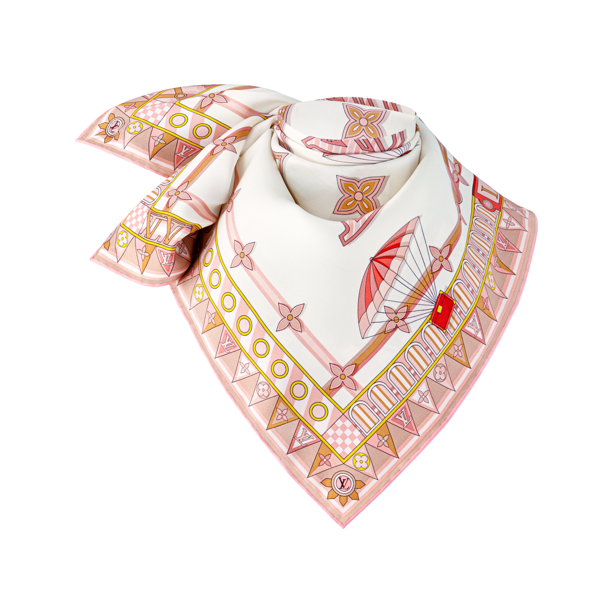 S00 액세서리 실크 스퀘어 & 방도 프롬 더 클라우드 스퀘어 70 | 루이비통 공식 온라인 스토어® (크게 보기)