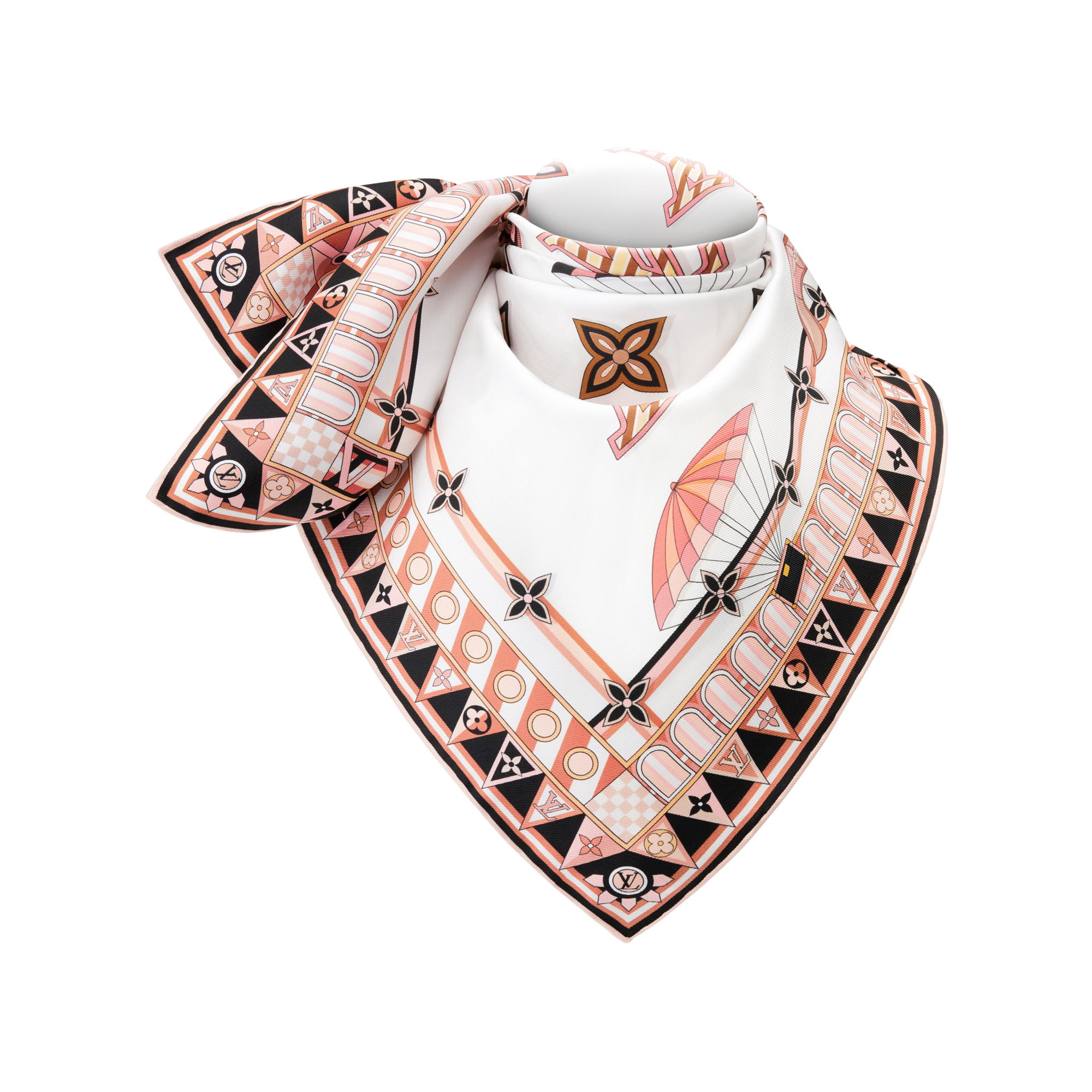 S00 액세서리 실크 스퀘어 & 방도 프롬 더 클라우드 스퀘어 70 | 루이비통 공식 온라인 스토어® (크게 보기)